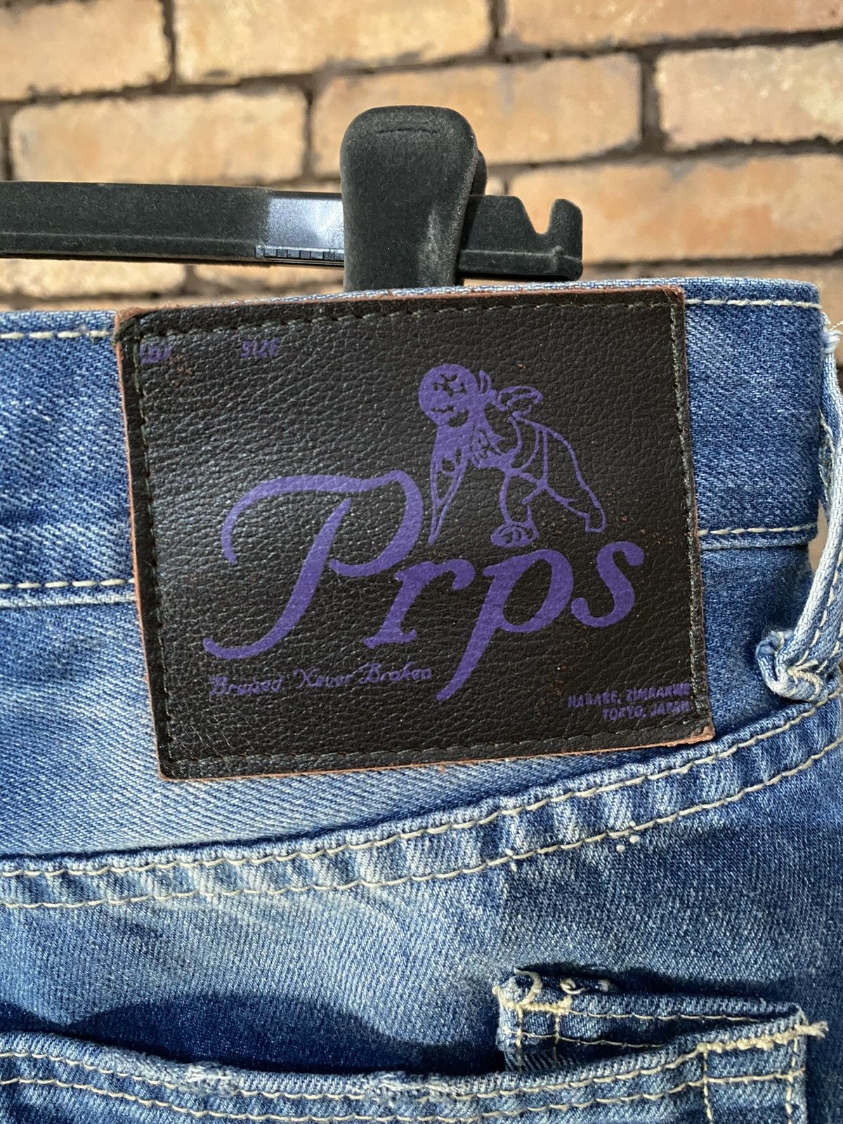 Prps $476 OG PRPS JAPAN MEDIUM WASH JEANS DENIM RELAX FIT Size US 38 / EU 54 - 3 Thumbnail
