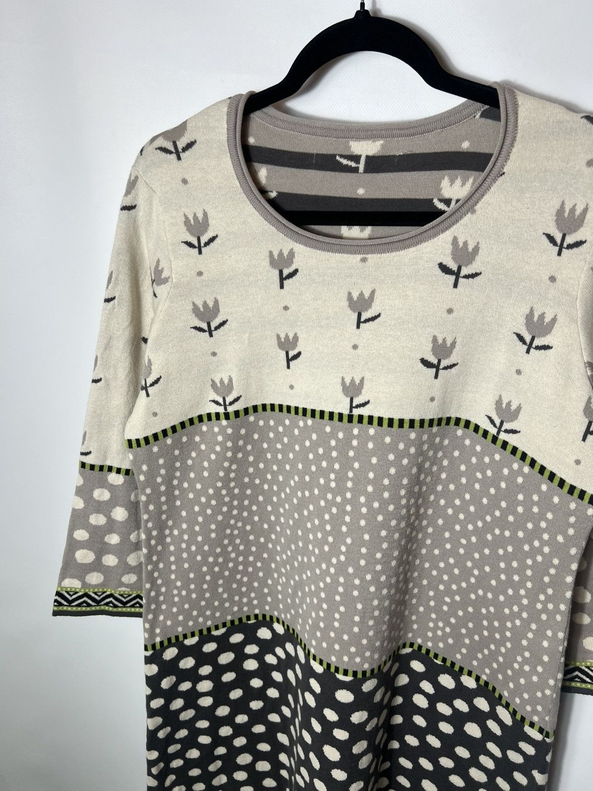 Gudrun Sjoden Vintage Gudrun Sjoden Knitted Dress 100 % Organic Cotton Size L / US 10 / IT 46 - 4 Thumbnail