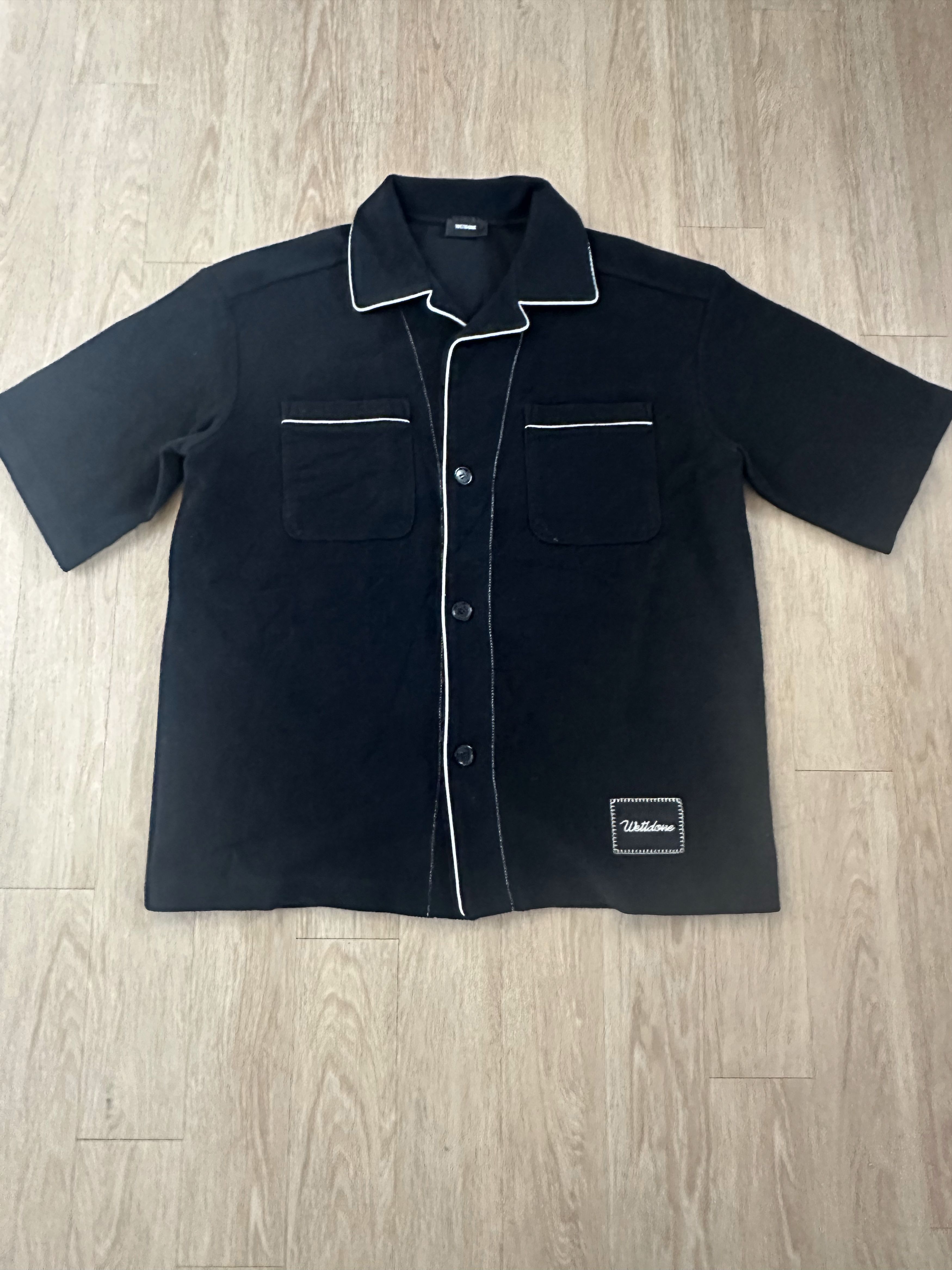 WE11DONE WE11DONE Black Button Up Short Sleeve Size US S / EU 44-46 / 1 - 1 Thumbnail