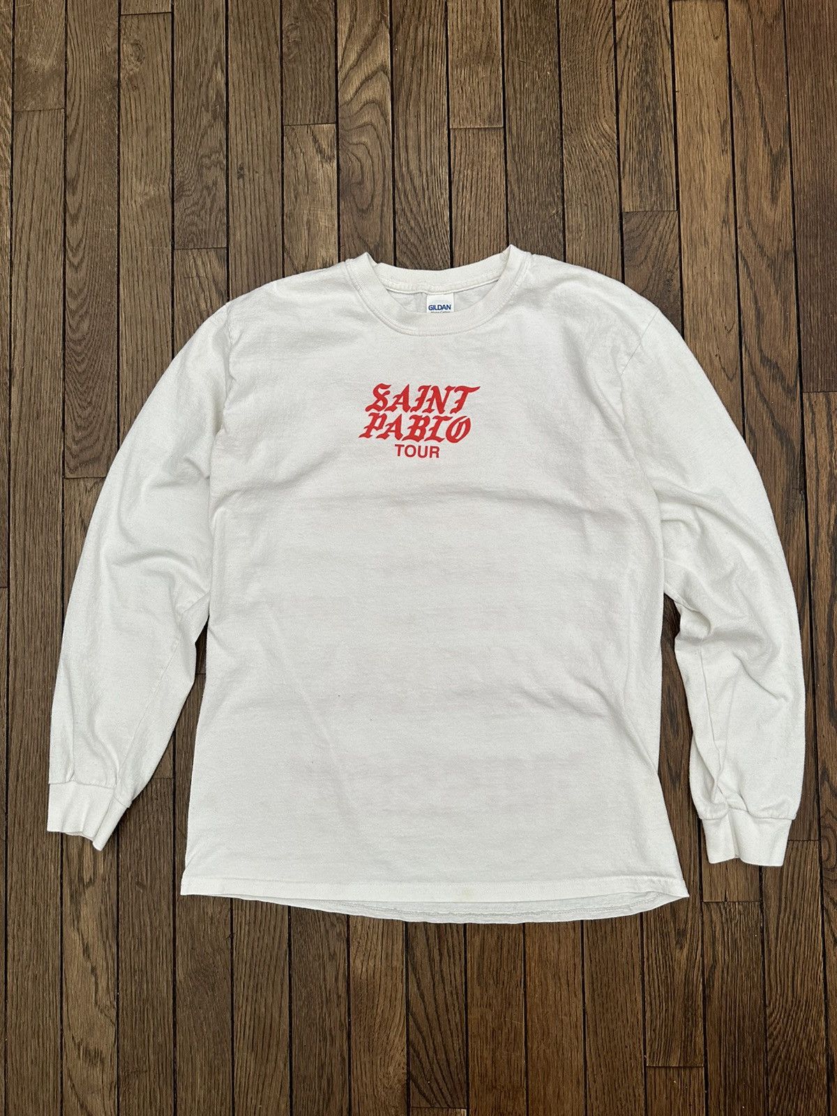 Kanye West Saint Pablo Tour White Long Sleeve Sz. Medium M