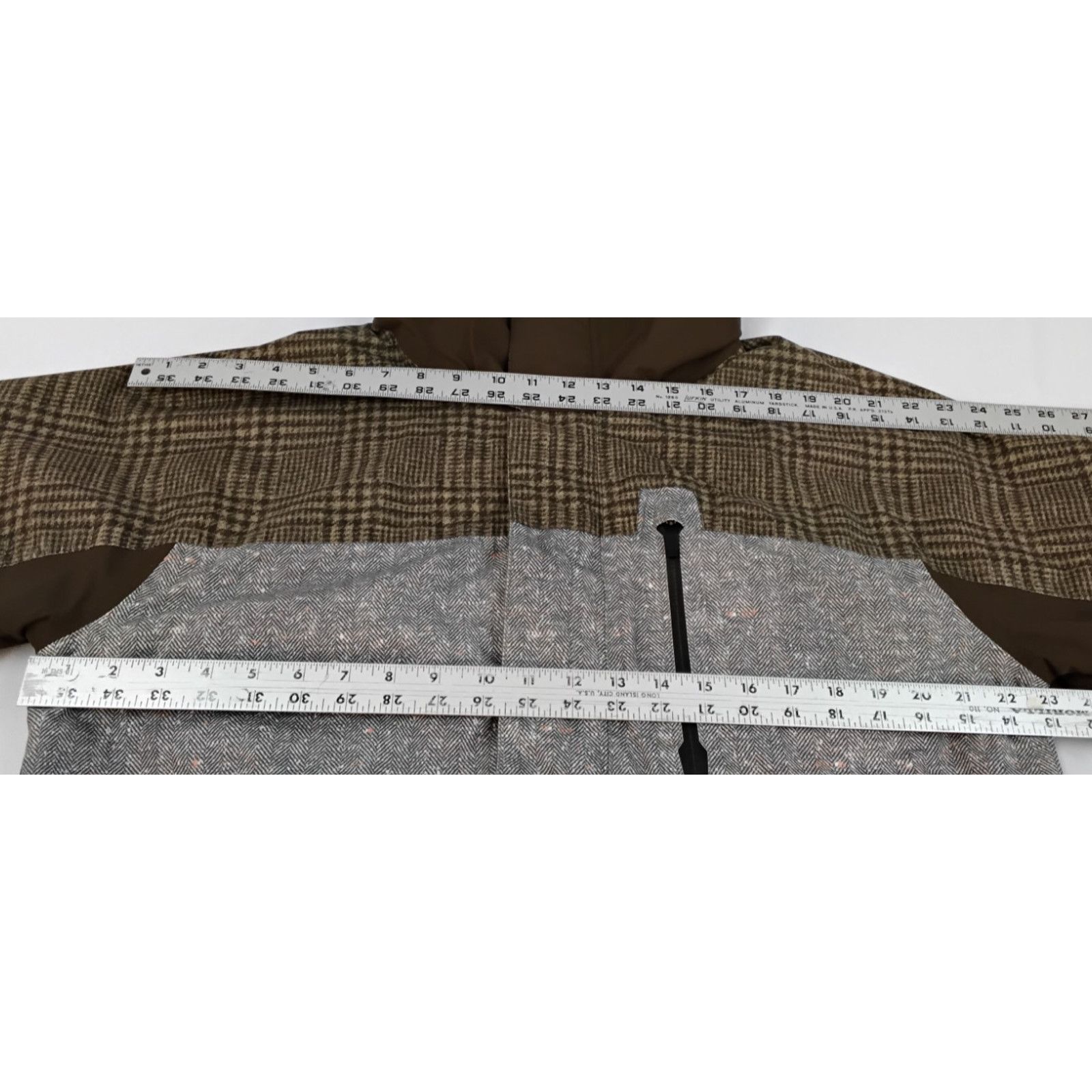 Burton Burton Snowboard Jacket Men's L Brown/Gray Herringbone Size US L / EU 52-54 / 3 - 15 Thumbnail