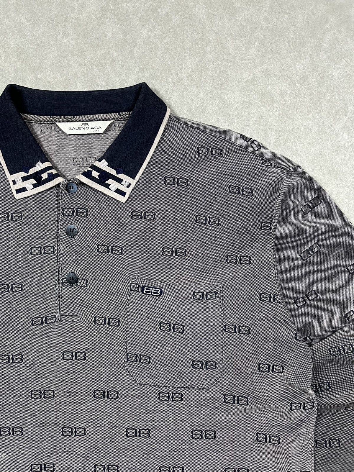 Balenciaga 90s Balenciaga monogram polos Size US M / EU 48-50 / 2 - 7 Thumbnail