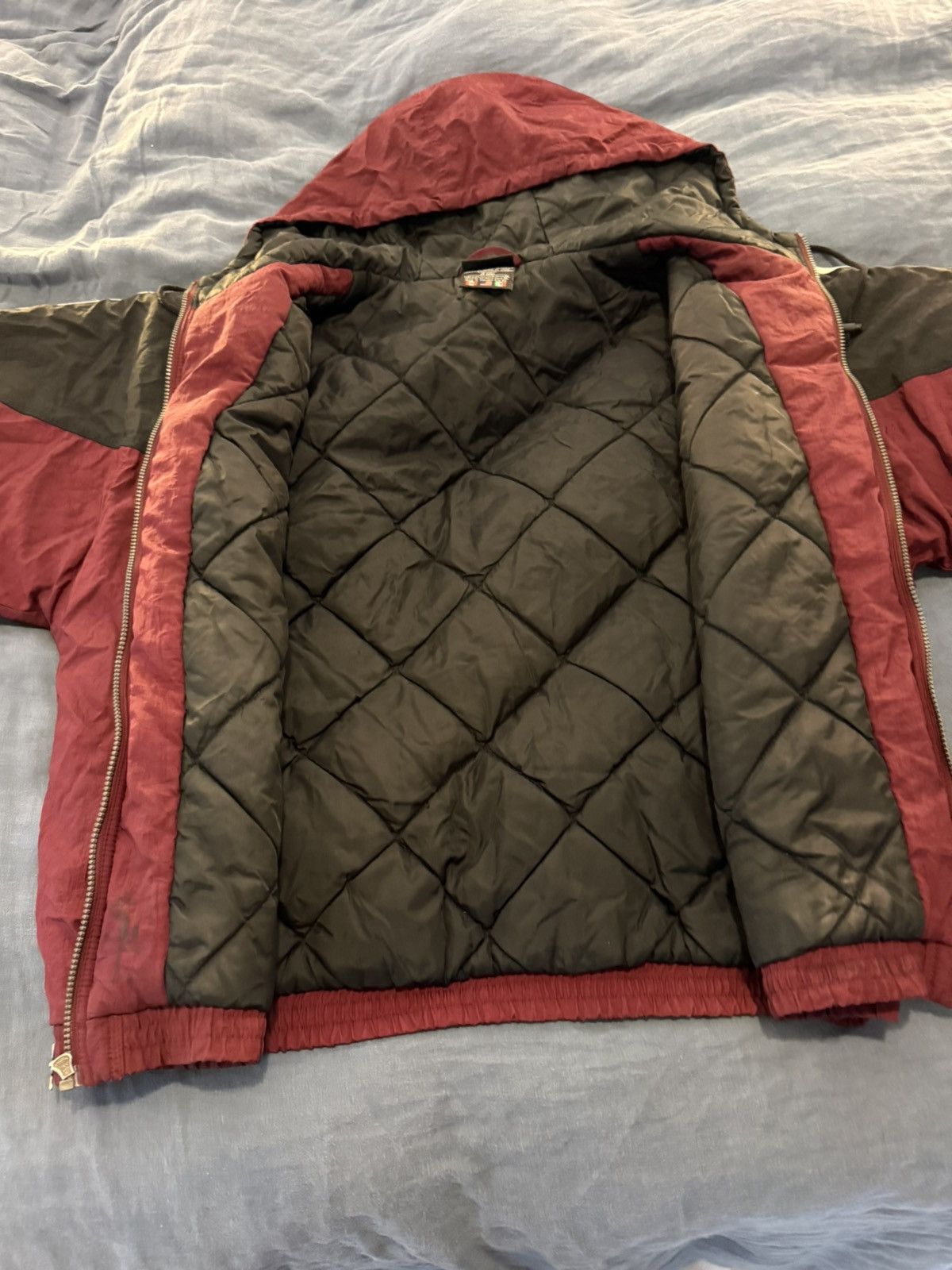 Adidas Vintage Y2K 90s Rare Red Adidas Winter Jacket XL Size US XL / EU 56 / 4 - 6 Thumbnail