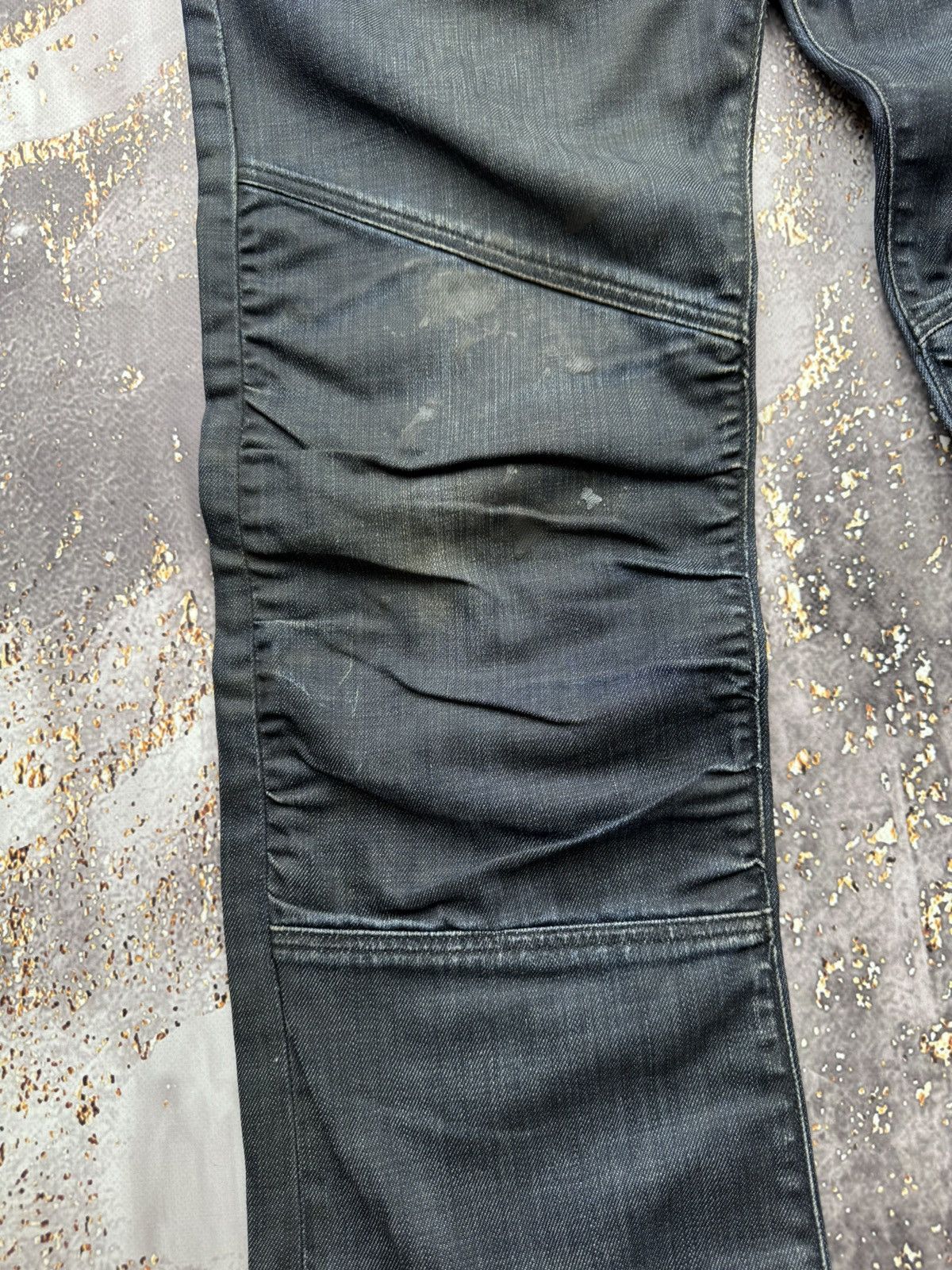 G-Star G-Star Raw Vintage Worn Biker Jeans Size US 33 - 4 Thumbnail