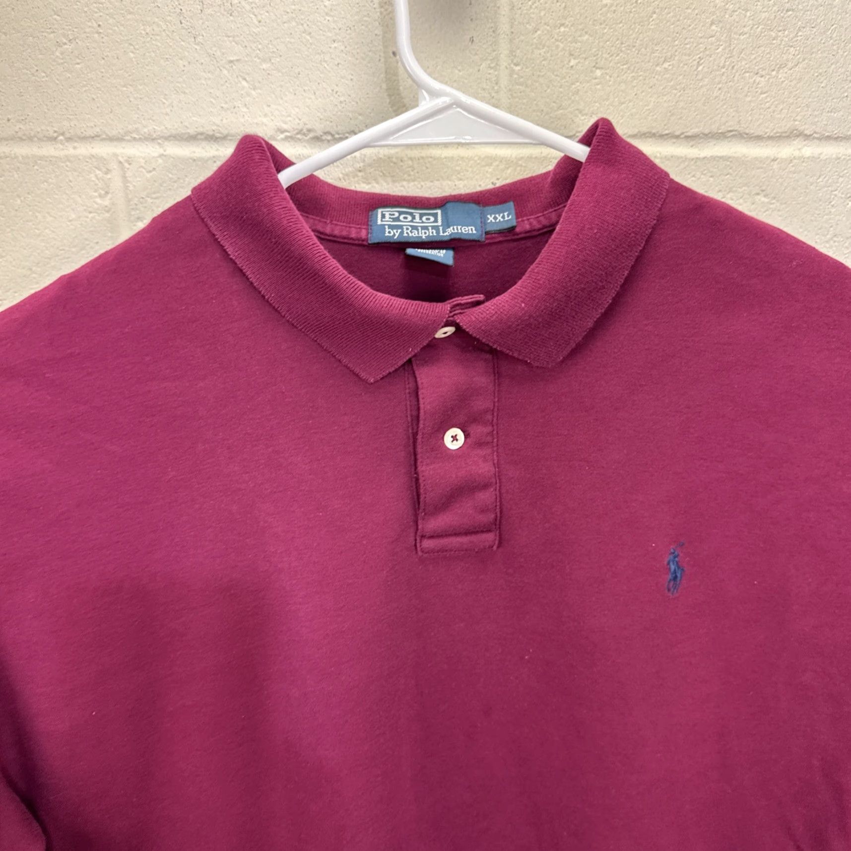 Polo Ralph Lauren Polo Ralph Lauren Polo Shirt Long Sleeve Classic Fit Burgundy 2XL Men Regular Size Red Pony Logo Casual 90s Theme Not Applicable Size US XXL / EU 58 / 5 - 3 Thumbnail