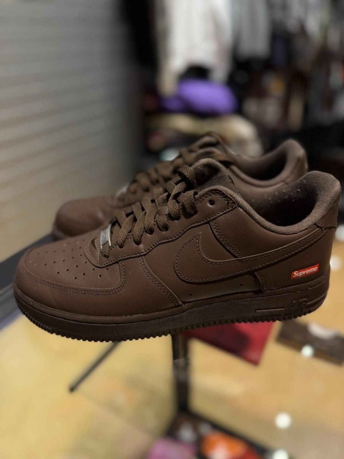 Nike Size 8- Nike Air Force 1 Low x Supreme Baroque Brown 2023 Size US 8 / EU 41 - 8 Thumbnail