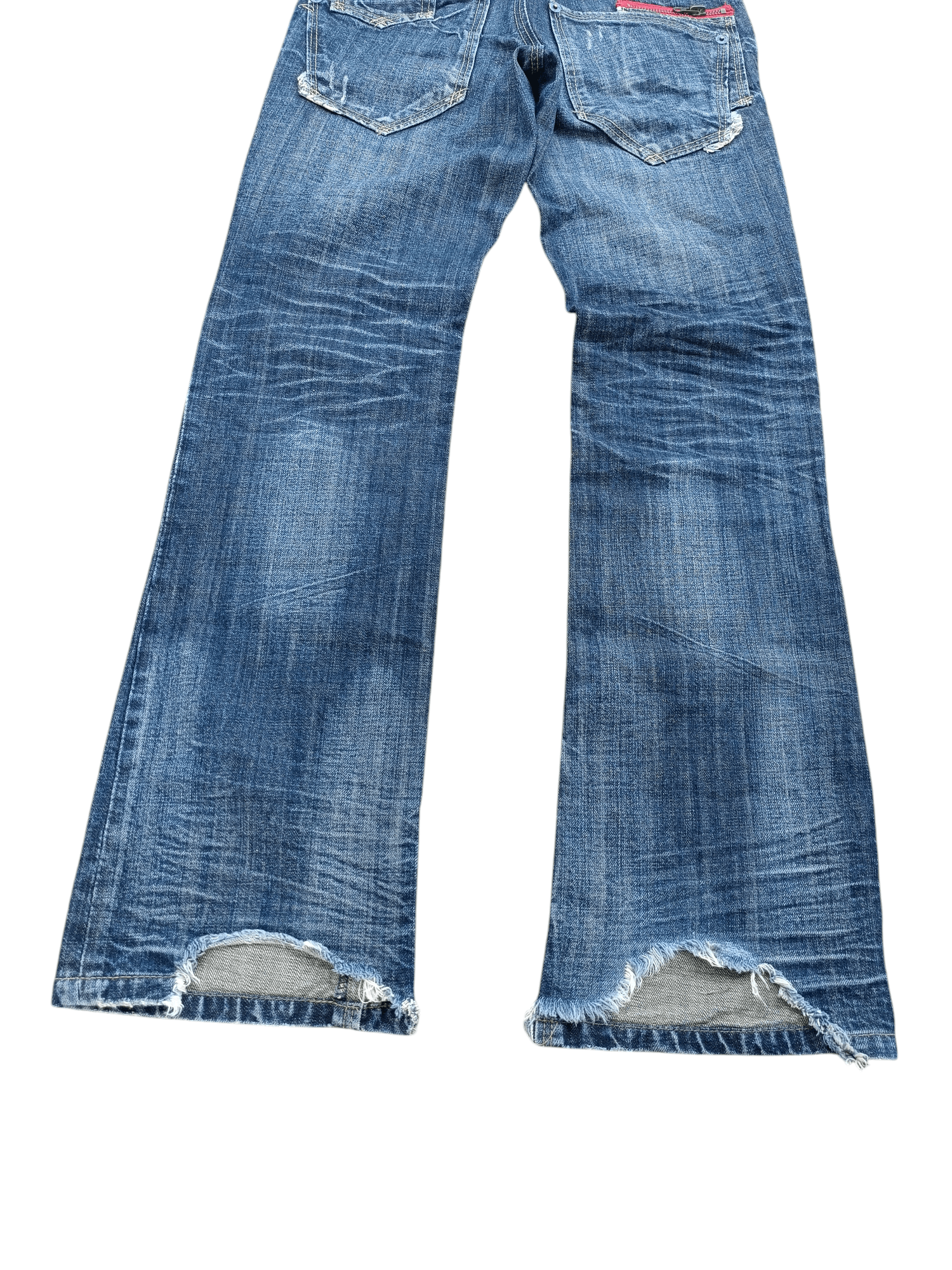 If Six Was Nine × Japanese Brand × Le Grande Bleu (L.G.B.) FLARED Distressed Japanese Brand RUSS-K Bootcut Denim Size US 30 / EU 46 - 5 Thumbnail
