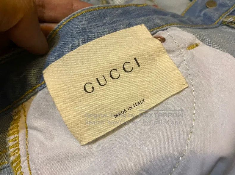 Gucci Gucci Vintage high-waisted gold thread heavy industry embr Size 27" / US 4 / IT 40 - 8 Thumbnail