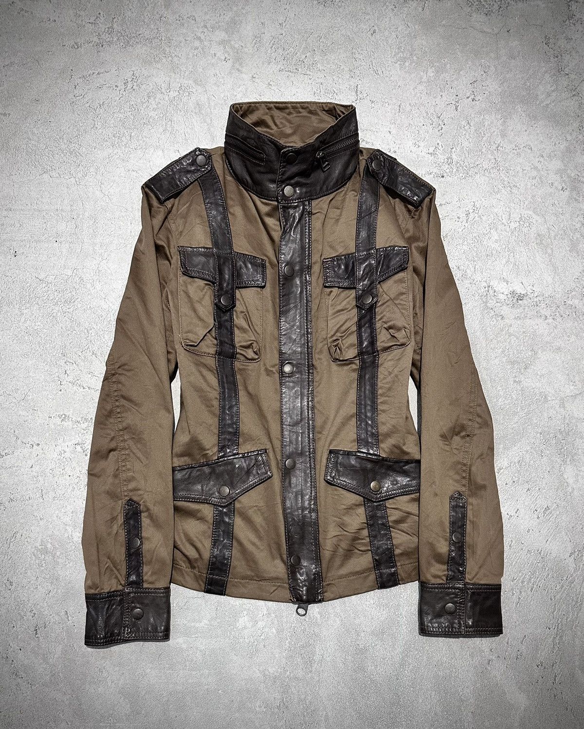 Japanese Brand Morgan Homme Military Jacket Lgb Ifsixwasnine Vkei Style Size US M / EU 48-50 / 2 - 1 Thumbnail