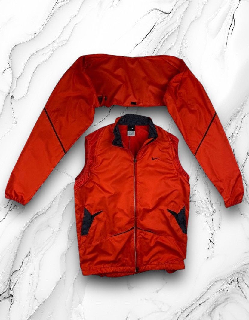 Nike × Vintage Vintage Nike Drill Bomber Jacket Windbreaker Vest Size US M / EU 48-50 / 2 - 1 Thumbnail
