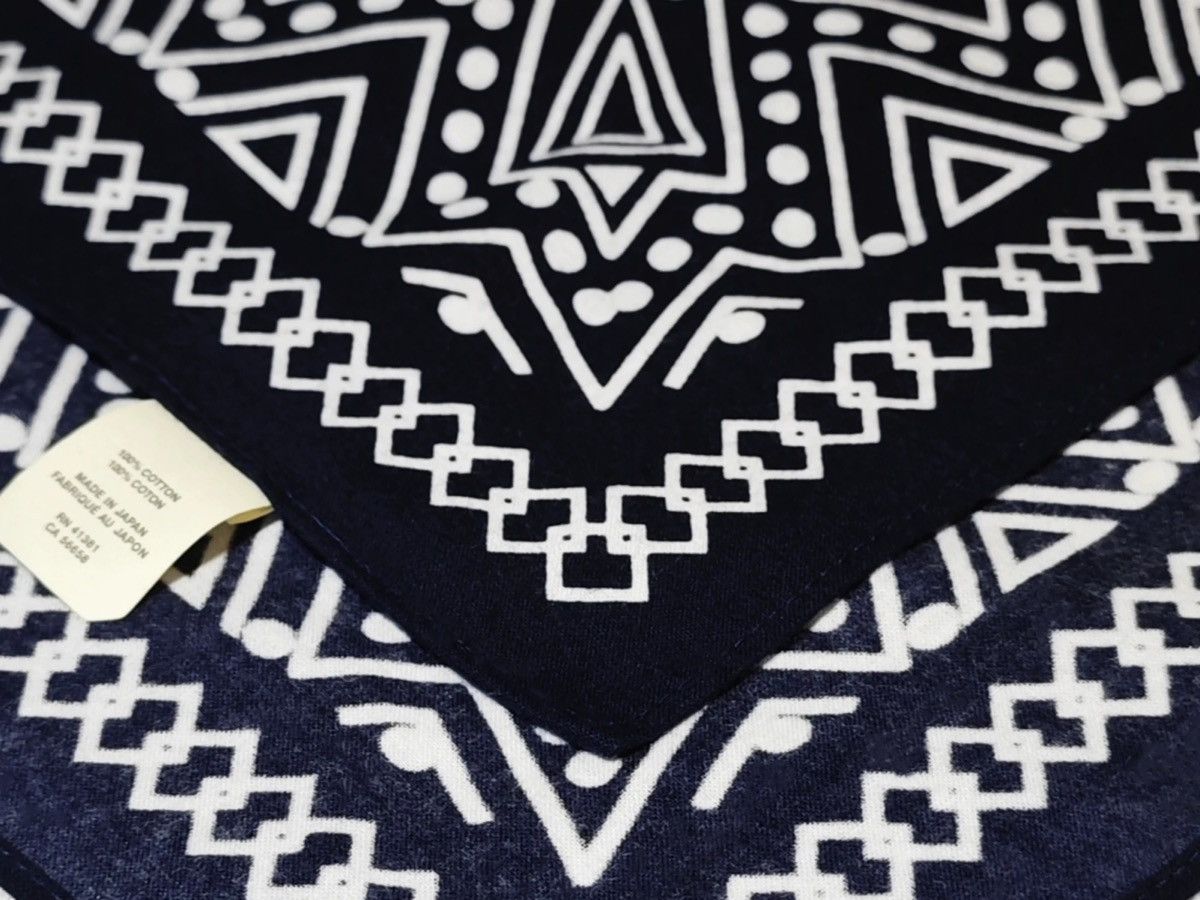 RRL Ralph Lauren RRL Vintage Printed Bandanna COTTON Scarf handkerchief Size ONE SIZE - 10 Thumbnail