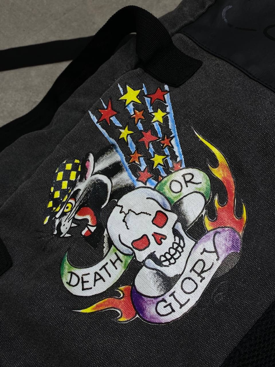 Ed Hardy Vintage Ed Hardy Death or Glory Travel Tattoo Y2K Bag Size ONE SIZE - 6 Thumbnail