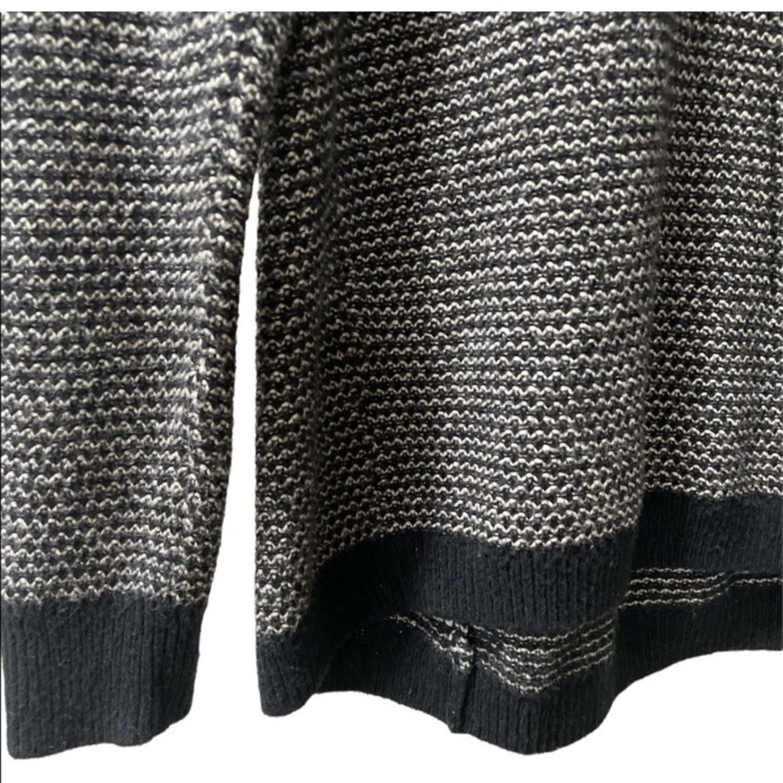 Madewell Madewell Black White Knit Crewneck Long Sleeve Sweater Top Size S / US 4 / IT 40 - 4 Thumbnail