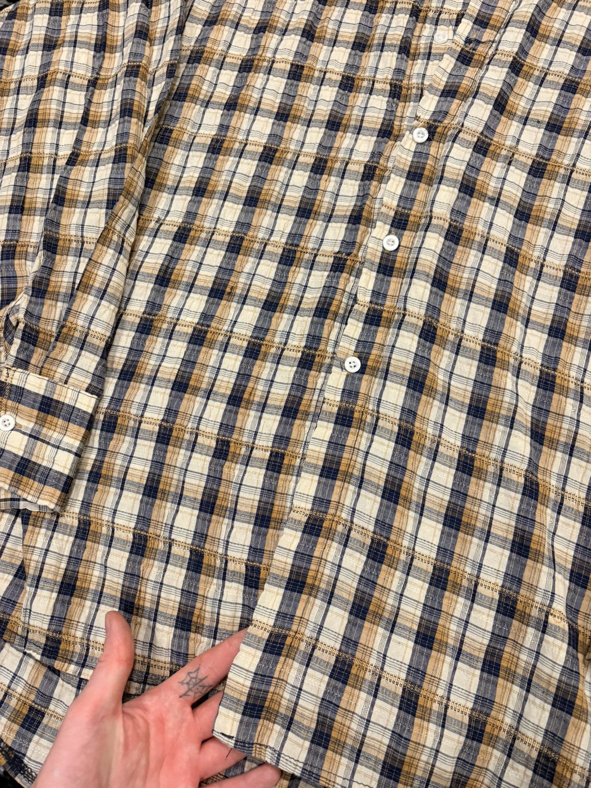 Japanese Brand Attention world wide wear korean brand oversized shirt Size US L / EU 52-54 / 3 - 5 Thumbnail