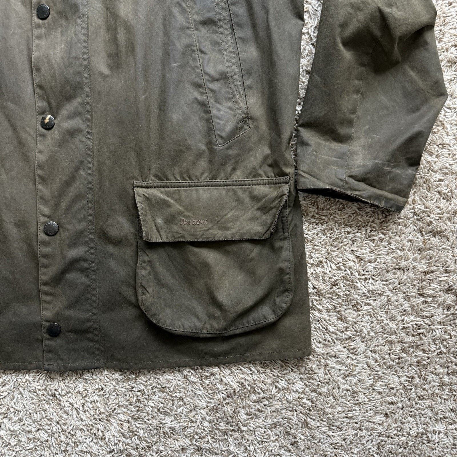 Barbour Barbour Bristol Waxed Jacket Olive Green Tartan Cotton XXL Size US XXL / EU 58 / 5 - 14 Thumbnail
