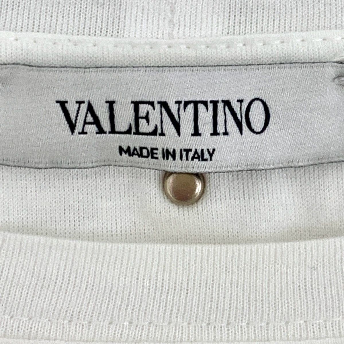 Valentino Valentino White Cotton Crew Neck T-Shirt K26WX Size S / US 4 / IT 40 - 5 Thumbnail