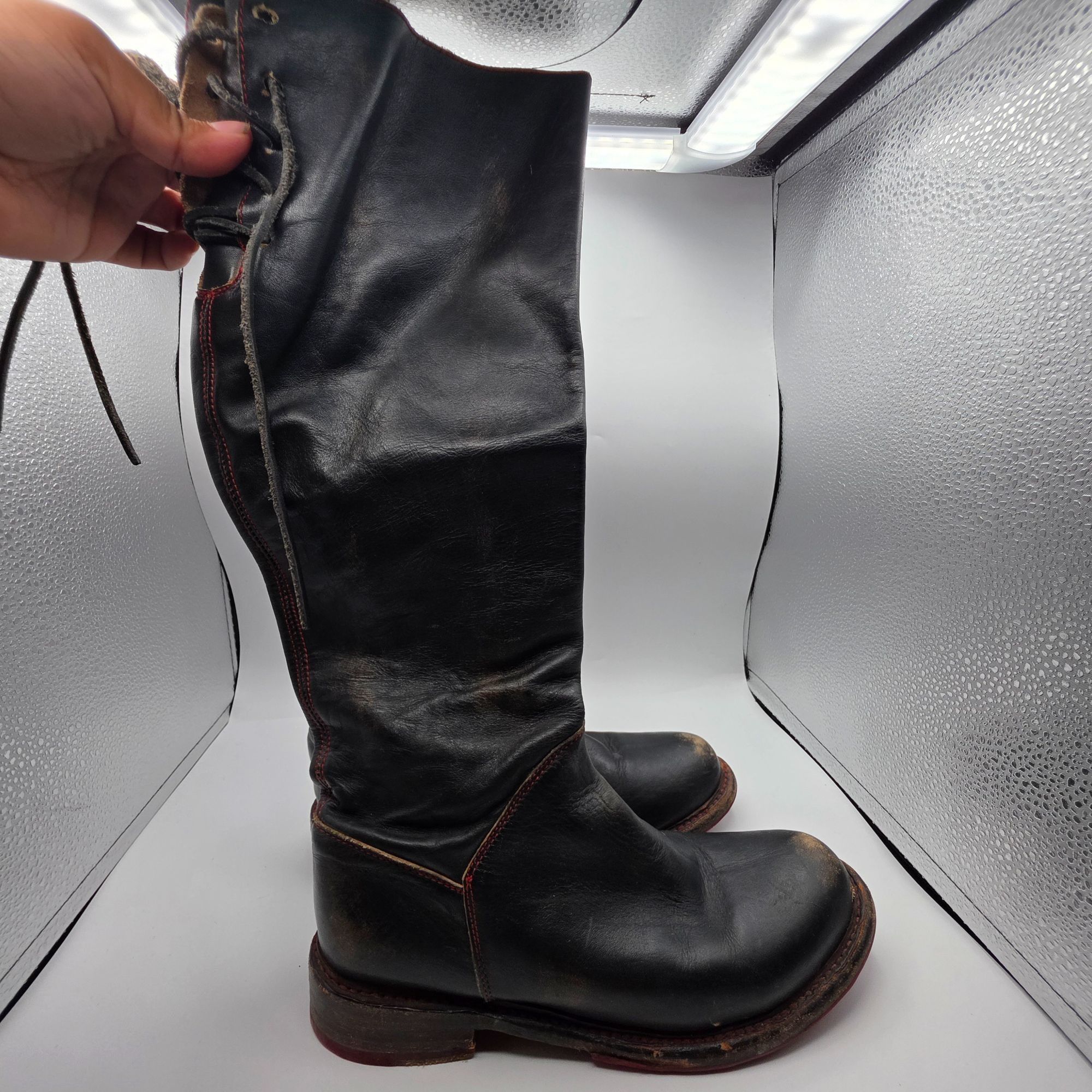 Bed Stu Bed Stu Manchester Womens Size 6 Black High Boots Casual Par Size US 6 / IT 36 - 11 Thumbnail