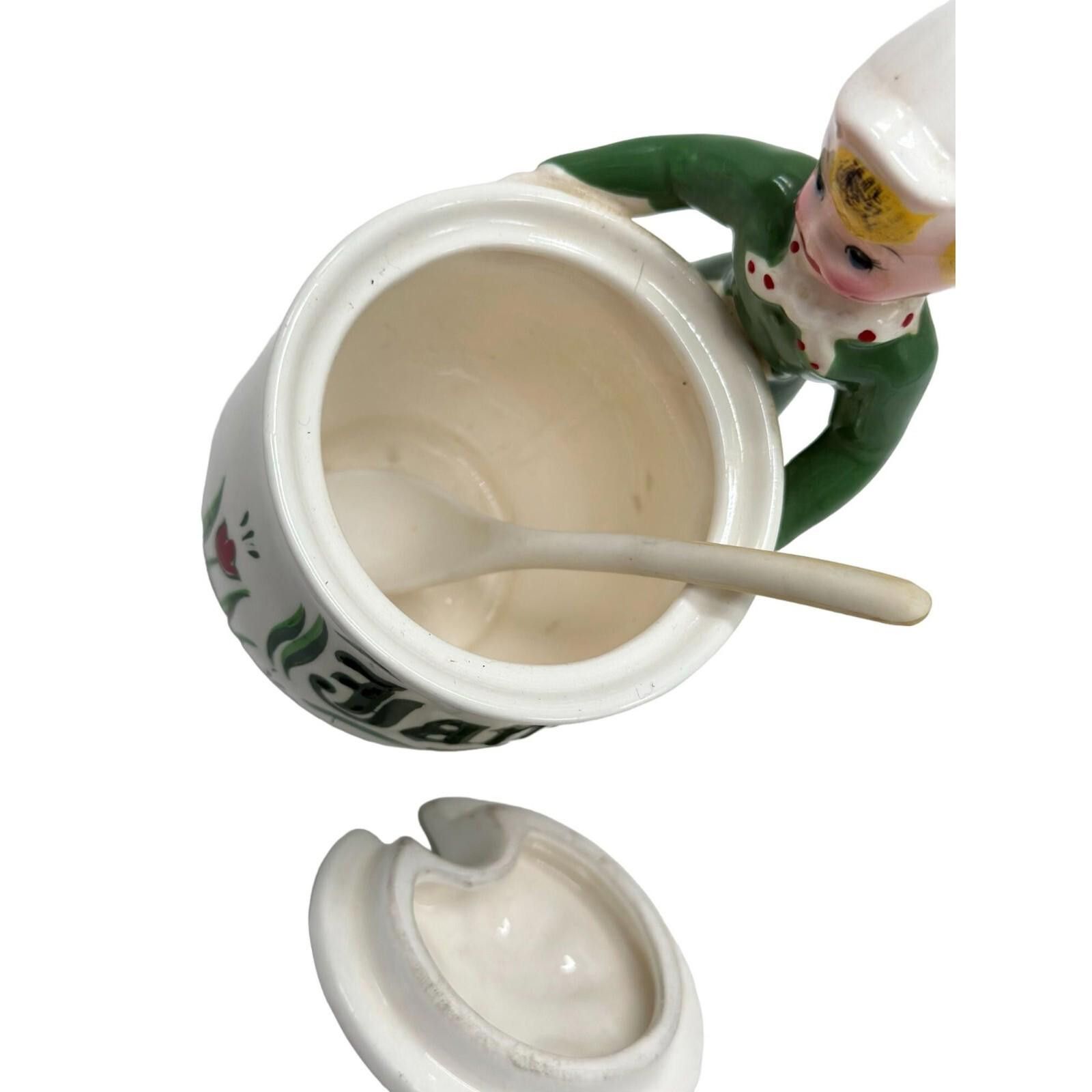 Yohan Serfaty Vintage Yona Shafford Tulip Tyme Dutch Boy Covered Jam Jar Size ONE SIZE - 4 Thumbnail
