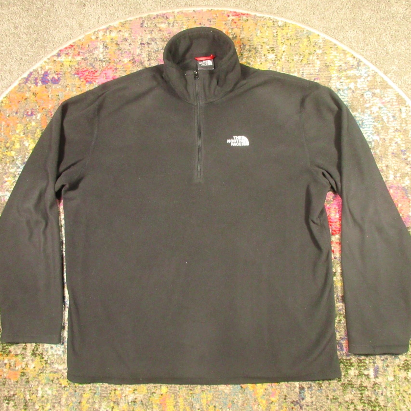 The North Face The North Face Fleece Jacket Mens L Black 1/4 Zip Pullover Lightweight Polartec Shirt Size US L / EU 52-54 / 3 - 2 Thumbnail