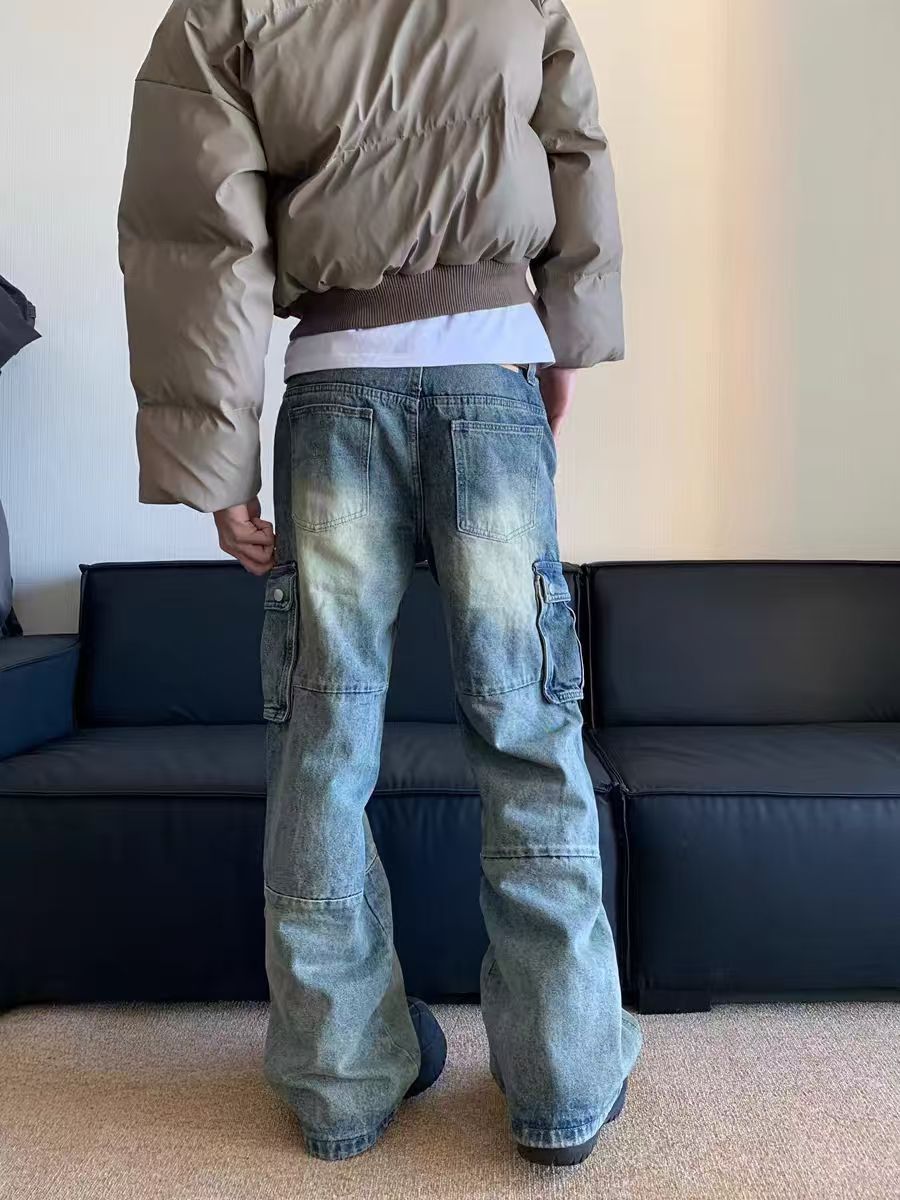 Japanese Brand × Jean Vintage Multi-Pocket Workwear Casual Jeans Size US 30 / EU 46 - 2 Thumbnail