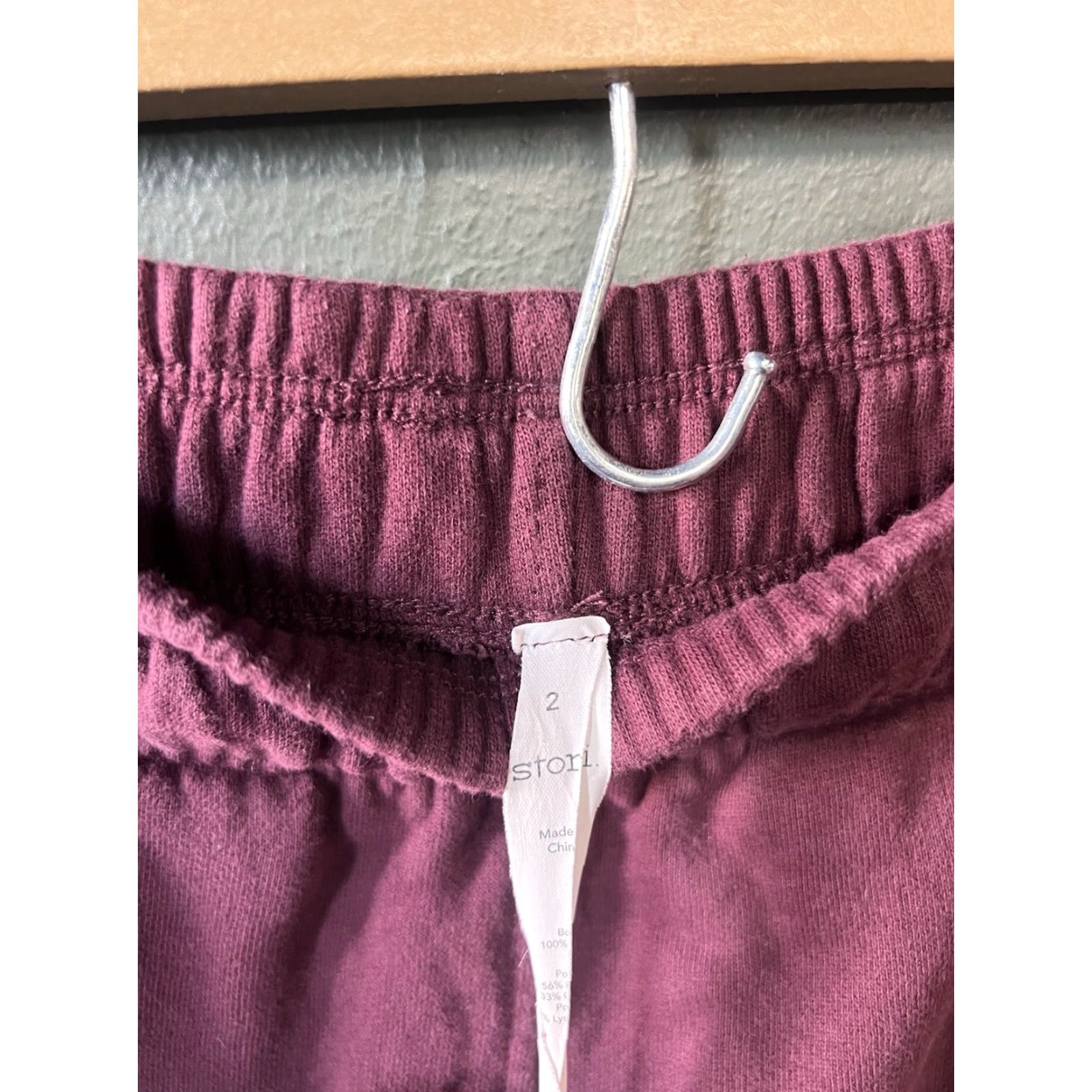 Vintage Stori by Katy Hearn Womens Red Jogger Sweatpants Size 2 Size 26" / US 2 / IT 38 - 3 Thumbnail