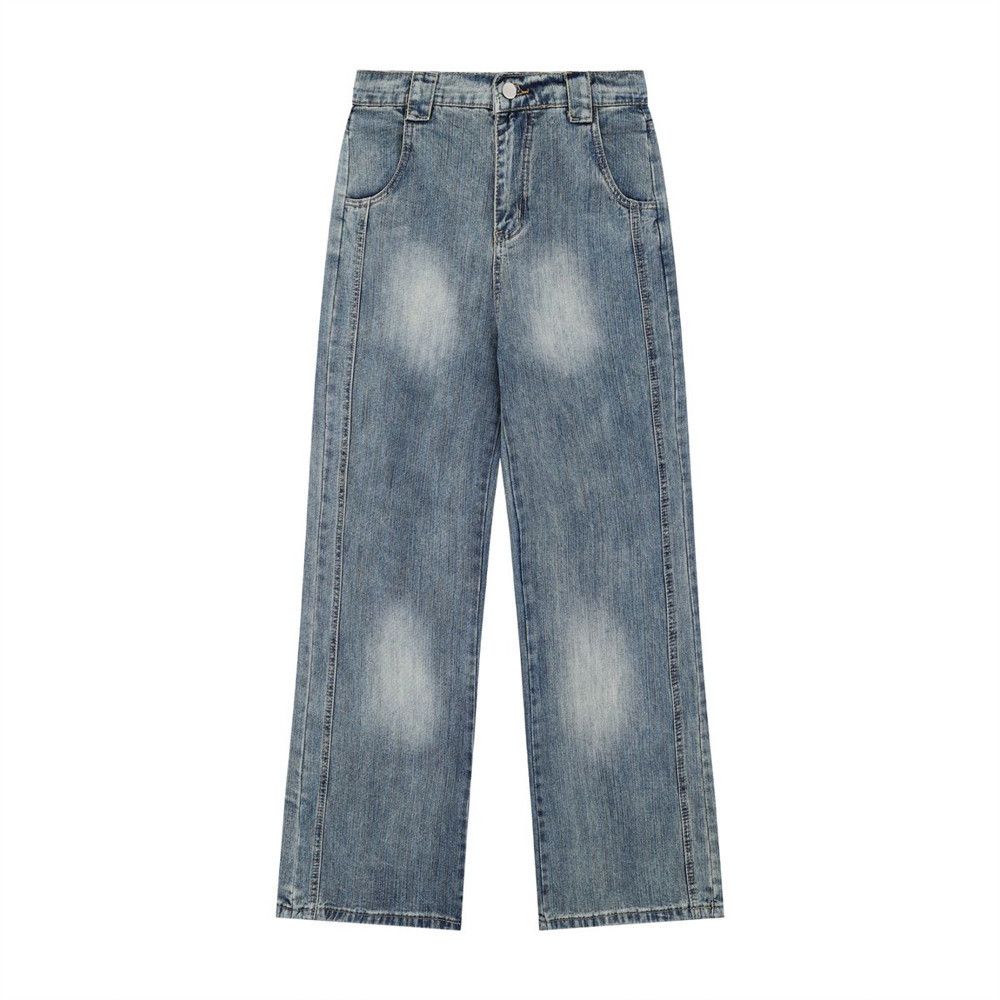 Japanese Brand × Jean Heavy washed distressed straight-leg vintage casual jeans Size US 32 / EU 48 - 1 Thumbnail