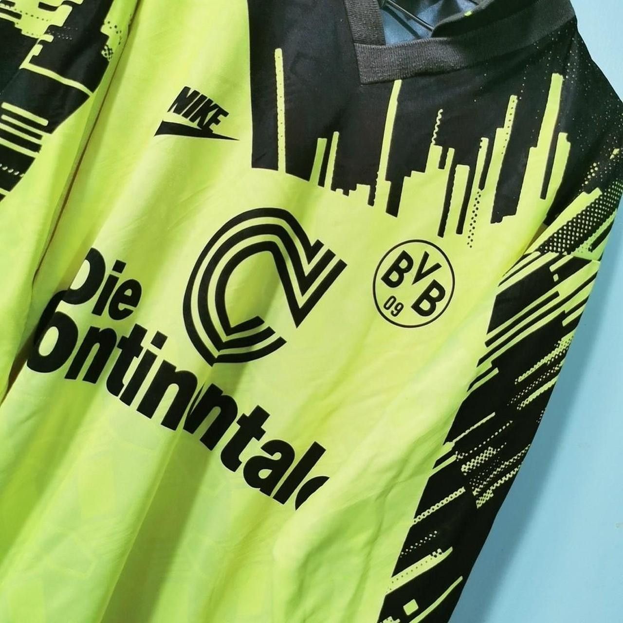 Nike BVB Borussia Dortmund Germany 1993 1994 Home Shirt Jersey Size US L / EU 52-54 / 3 - 1 Thumbnail