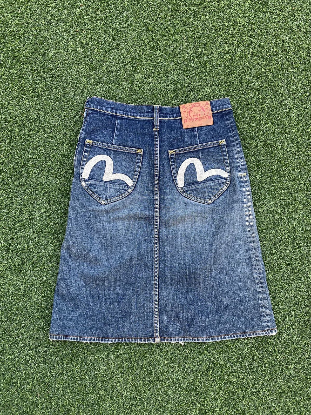 Evisu EVISU MINI SKIRT DISTRESSED JEANS Size 23" - 1 Thumbnail