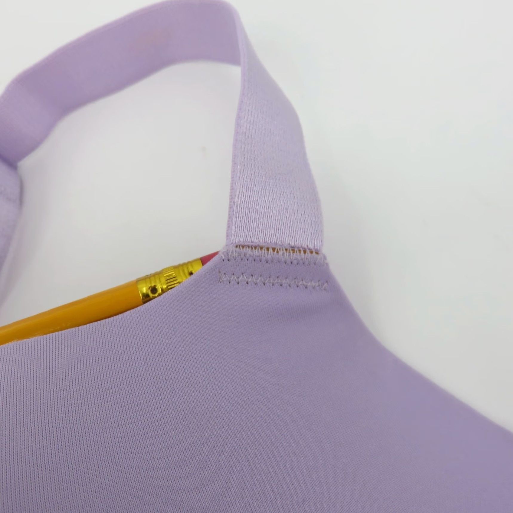 Vintage EBY Large DD LDD Balconette Bra Push Up Wireless Lilac Purple All Day Ultimate Size ONE SIZE - 4 Thumbnail
