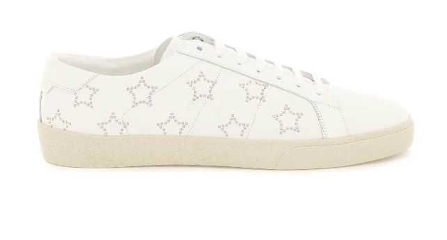image of Saint Laurent Paris O1S1Wg111223 Court Classic California Sneakers In White, Men's