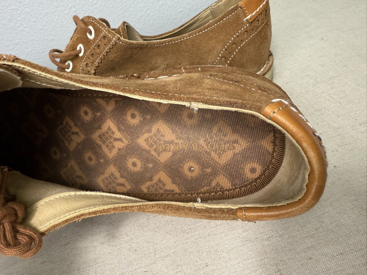 Designer TED BAKER Sz10 Suede Oxford Wingtip Dress Casual Suede Brown Size US 10 / EU 43 - 8 Thumbnail
