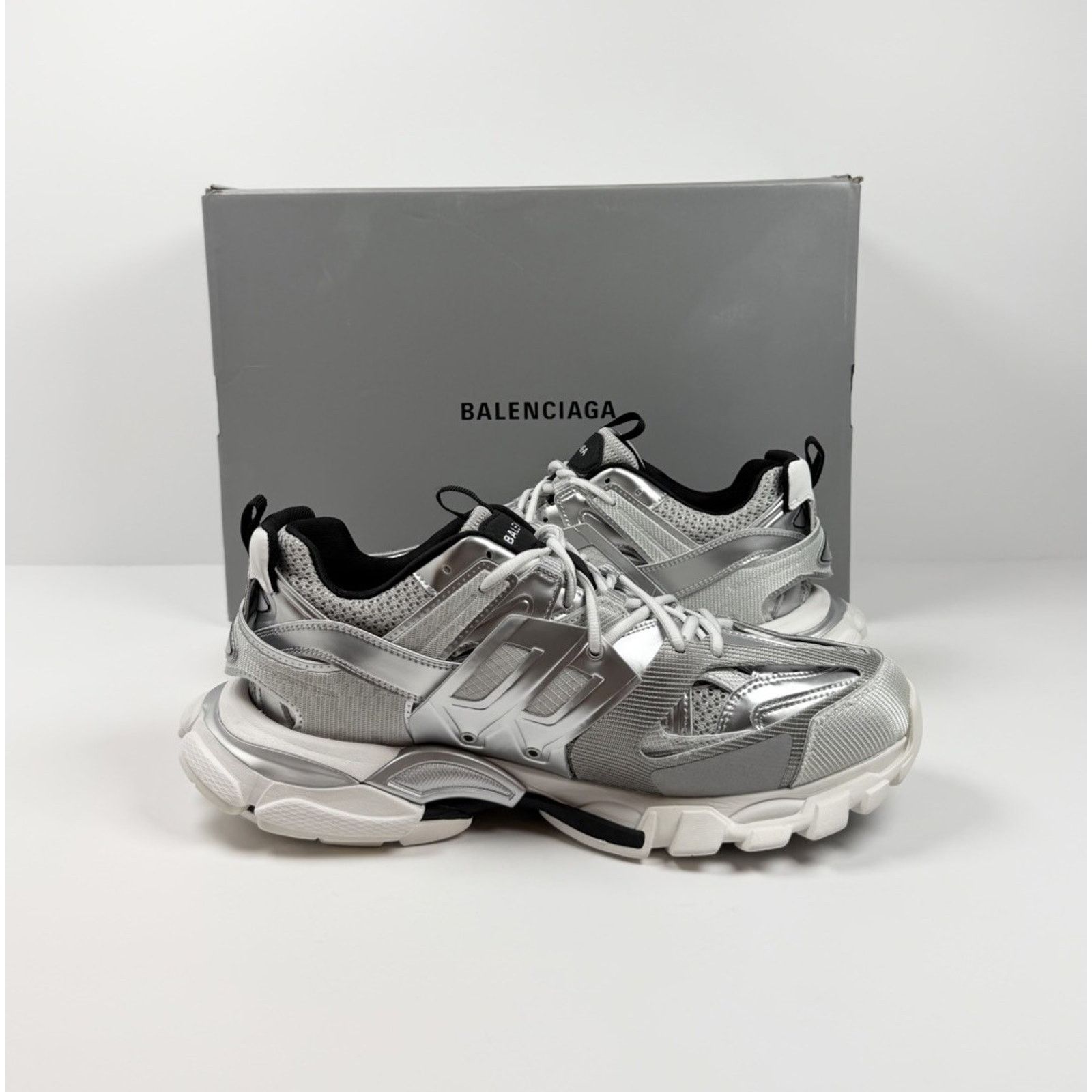 Balenciaga Size 43EU/10US - Balenciaga Track Metallic Silver NEW! Size US 10 / EU 43 - 5 Thumbnail