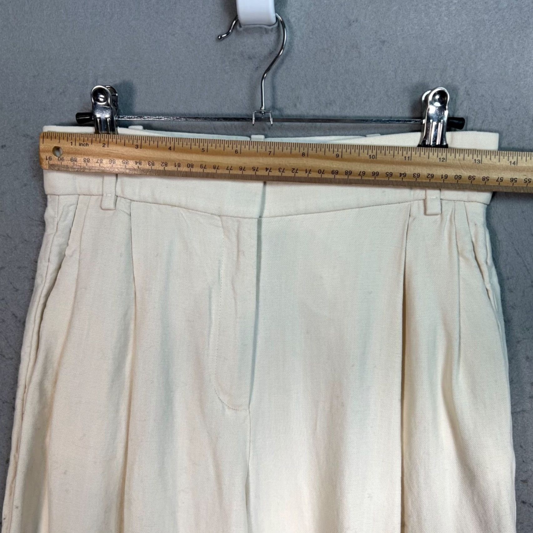 Victoria Beckham VINTAGE Victoria Beckham x Mango Cream High-Waist Pleated Pants Womens Size 2 Size 26" / US 2 / IT 38 - 5 Thumbnail