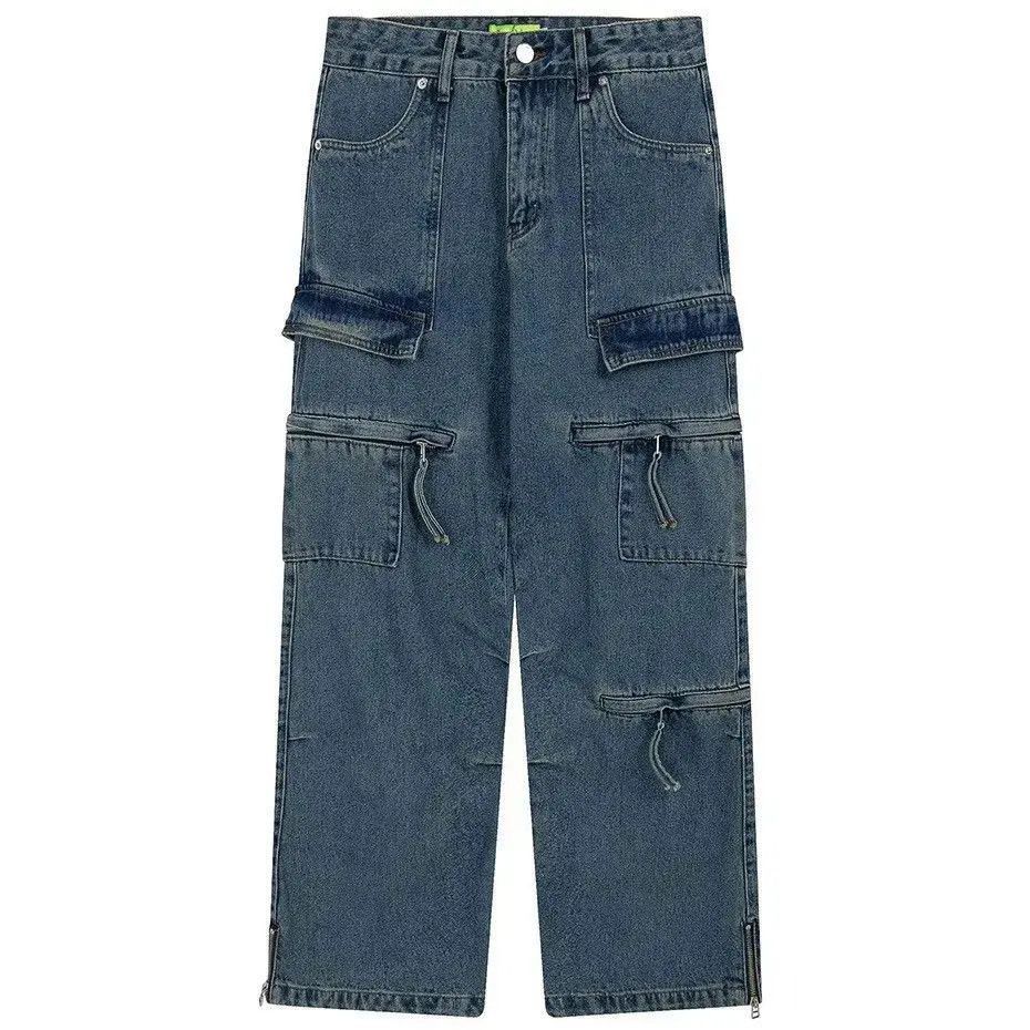 Japanese Brand Harajuku Streetwear Pockets Baggy Jeans Size US 32 / EU 48 - 5 Thumbnail