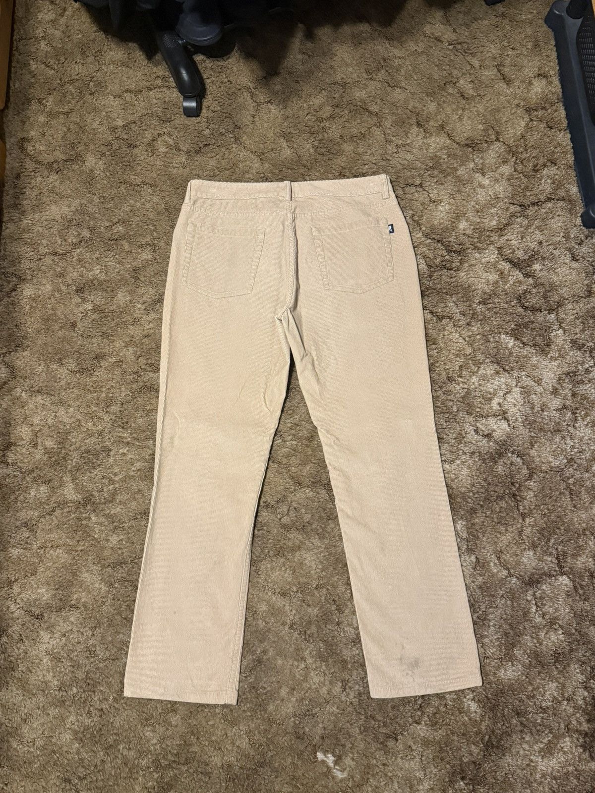 Vineyard Vines Vineyard Vines Mens Beige Corduroy Five Pocket Pants 33 x 32 Size US 33 - 2 Thumbnail