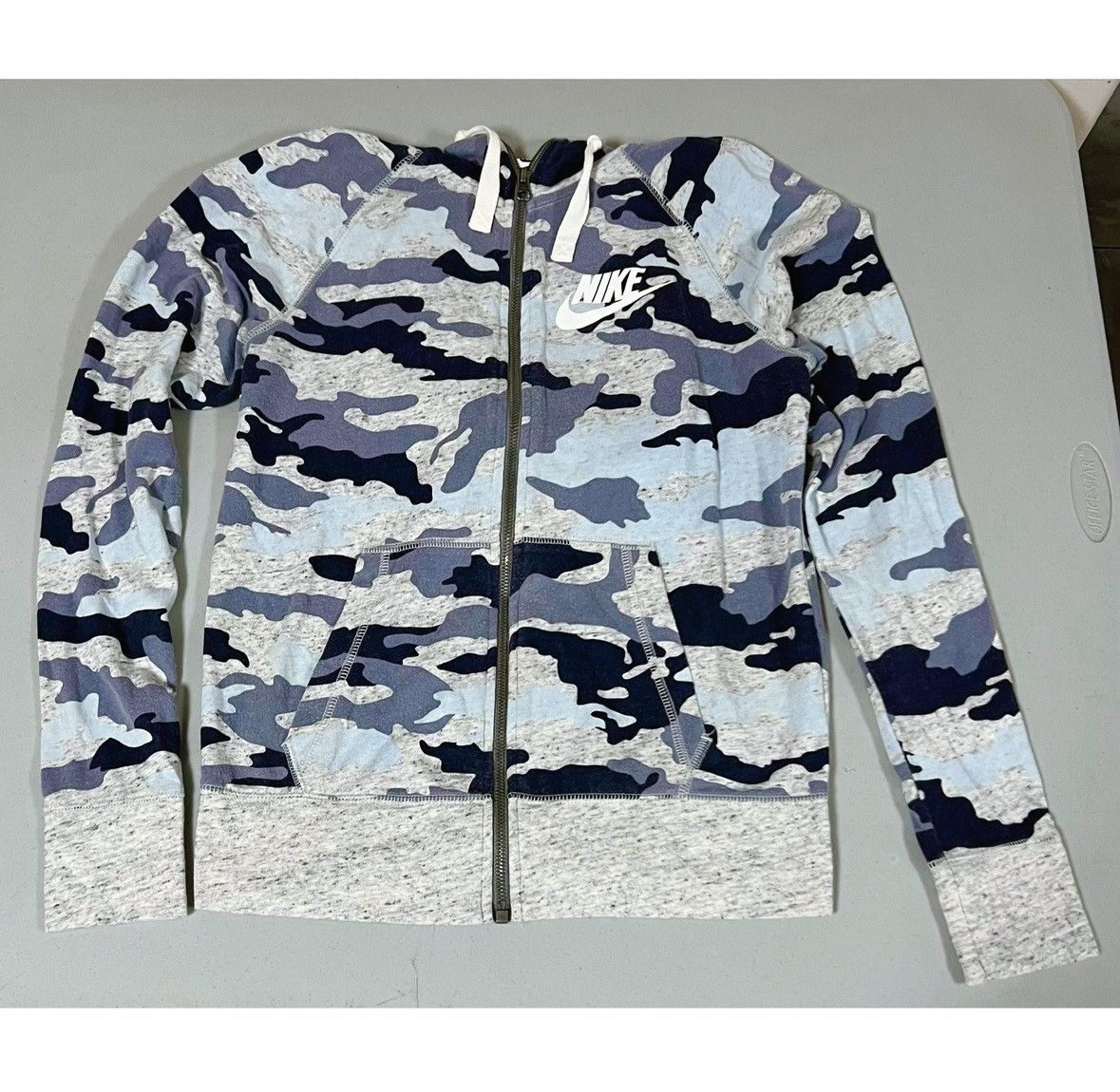 Nike Nike Blue Camo Camouflage Sweater Sweatshirt Hoodie XS 🩵💙 Size XS / US 0-2 / IT 36-38 - 2 Thumbnail