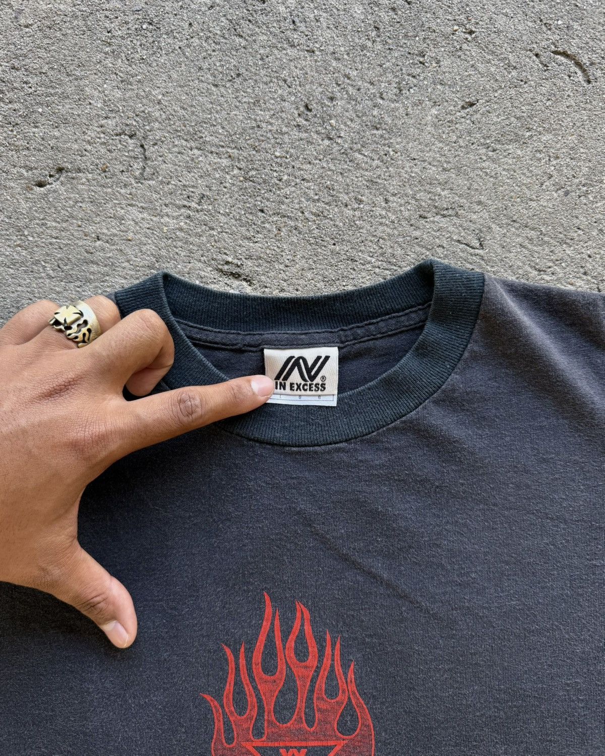 West Coast Choppers Vintage West Coast Choppers Fire Flames Size US L / EU 52-54 / 3 - 6 Thumbnail