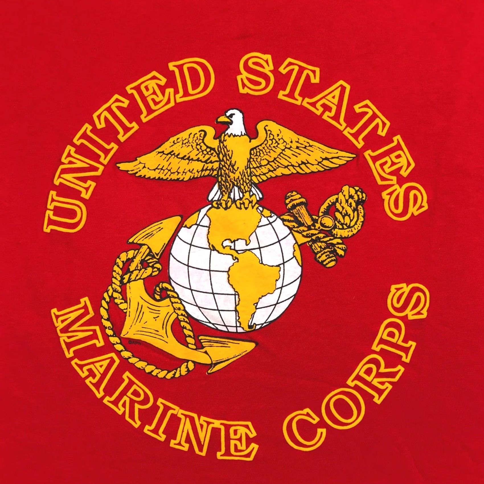 Hanes VINTAGE US MARINE CORPS T-Shirt M Men Red Hanes 80s 90s Deadstock Vintage Military Crew Neck Short Sleeve Medium Shirt WomensMens BoysGirls Size US M / EU 48-50 / 2 - 5 Thumbnail