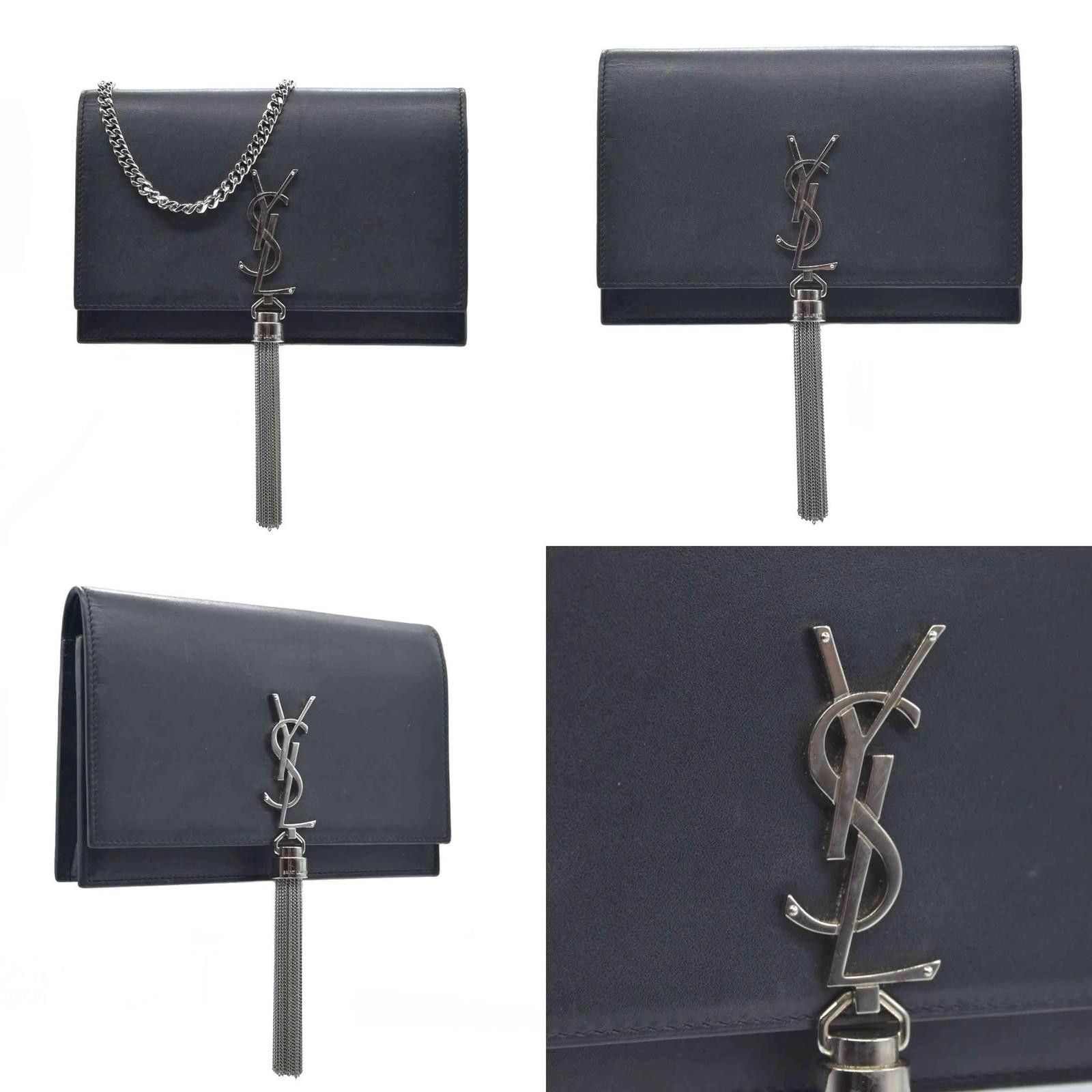 Saint Laurent Paris Saint Laurent Smooth Calfskin Classic Monogram Kate Tassel Size ONE SIZE - 2 Thumbnail