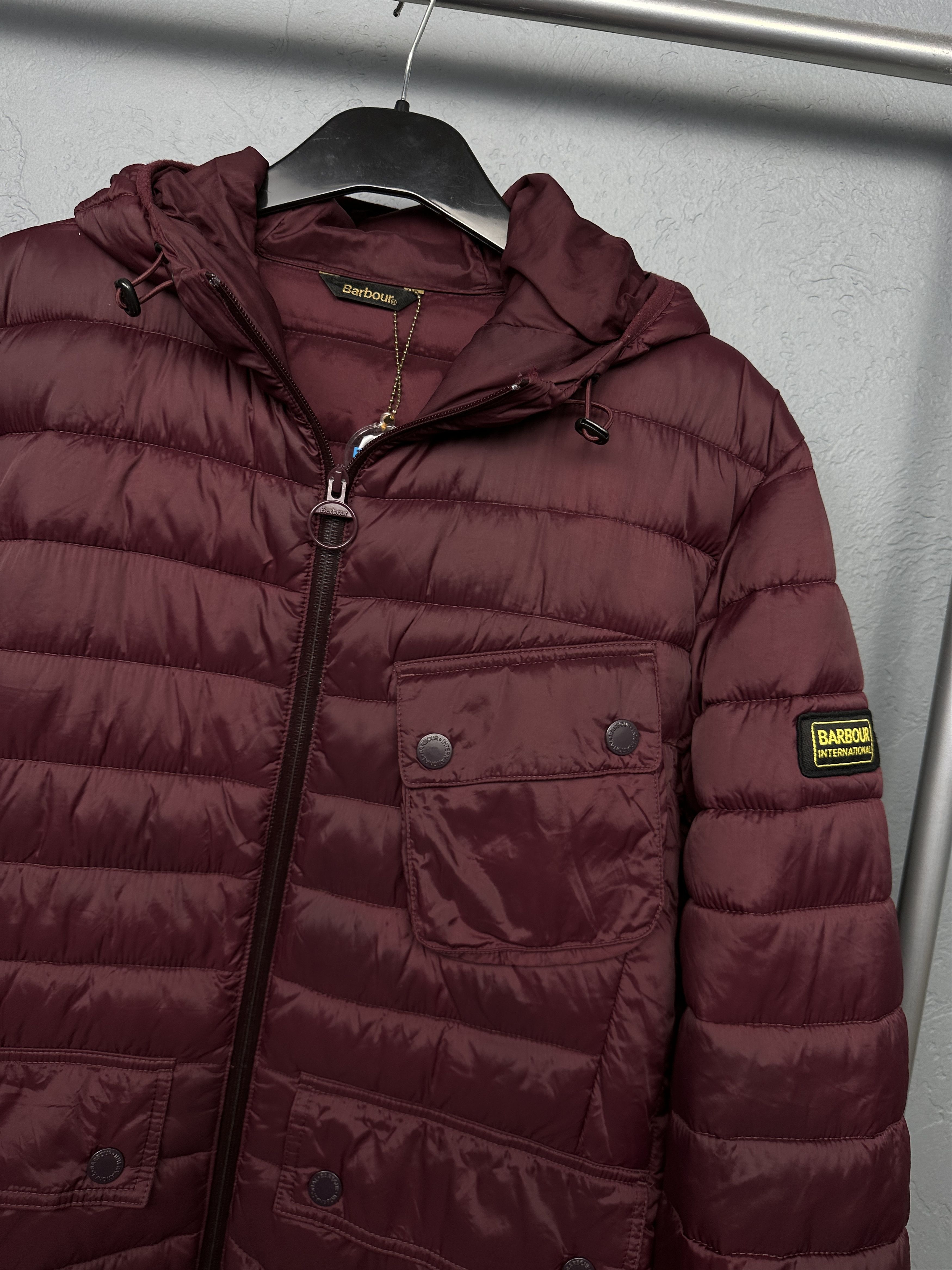 Barbour Barbour International Mens Ouston Hooded Quilted Jacket Size US XL / EU 56 / 4 - 2 Thumbnail