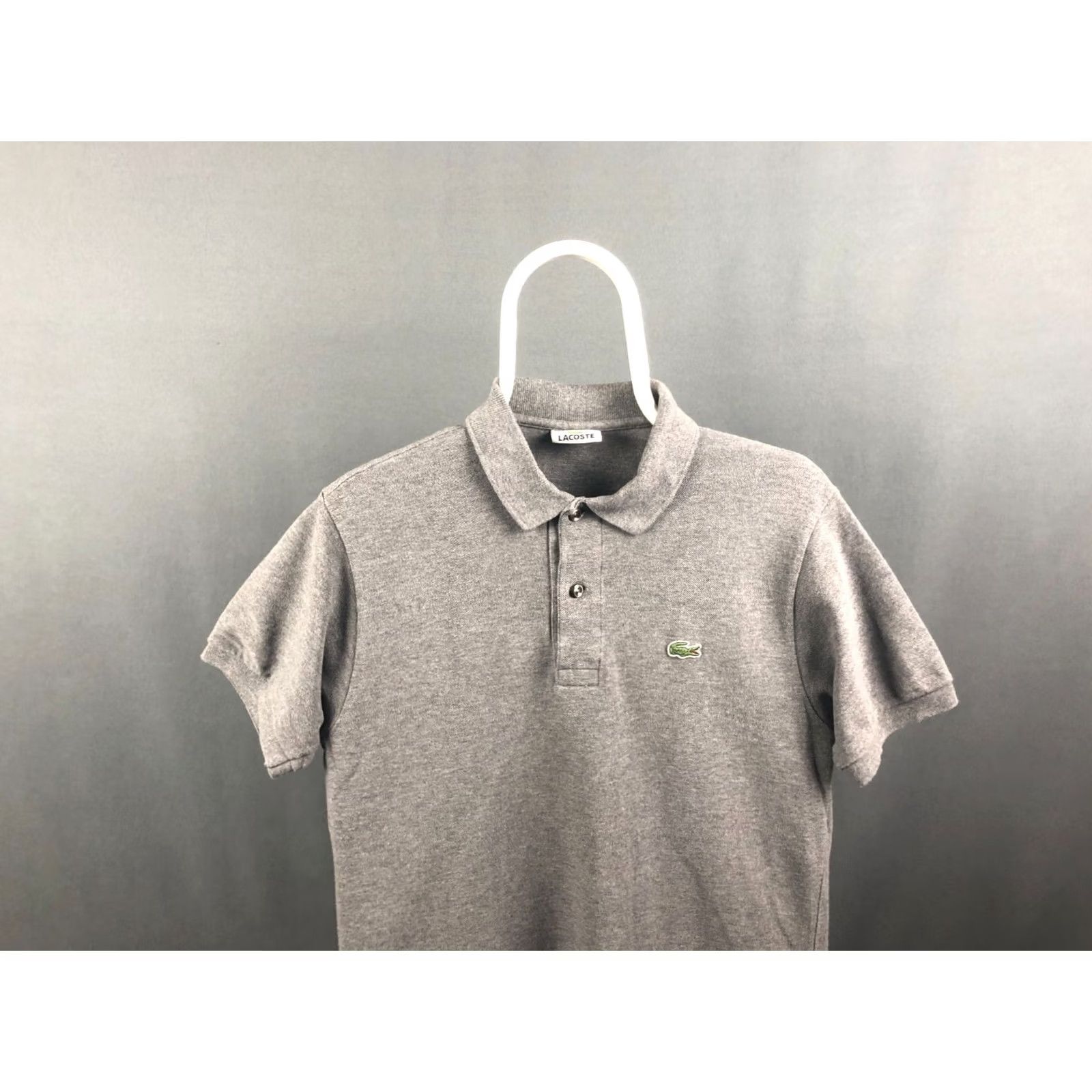 Lacoste Lacoste Polo Men Size 3 Cotton Gray Short Sleeve Collared Logo Embroidered Jersey Vintage: No Breatheable Classic Regular Fit Shirt Size US S / EU 44-46 / 1 - 3 Thumbnail