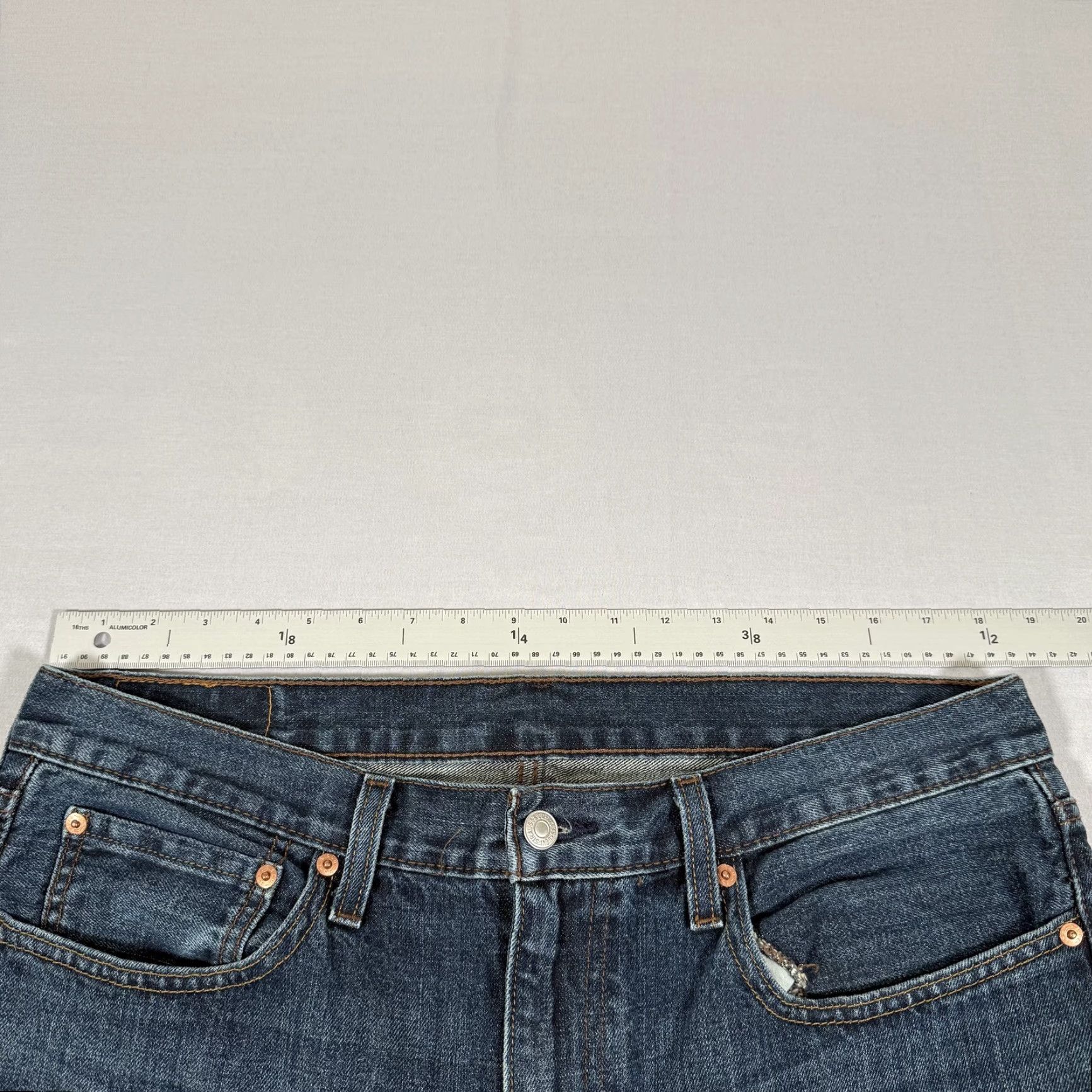 Levi's Levis 527 Jeans Mens 36x32 Blue Bootcut Denim 5-Pocket Regular Fit Cowboy Western Cargo Work Cotton Size US 36 / EU 52 - 6 Thumbnail