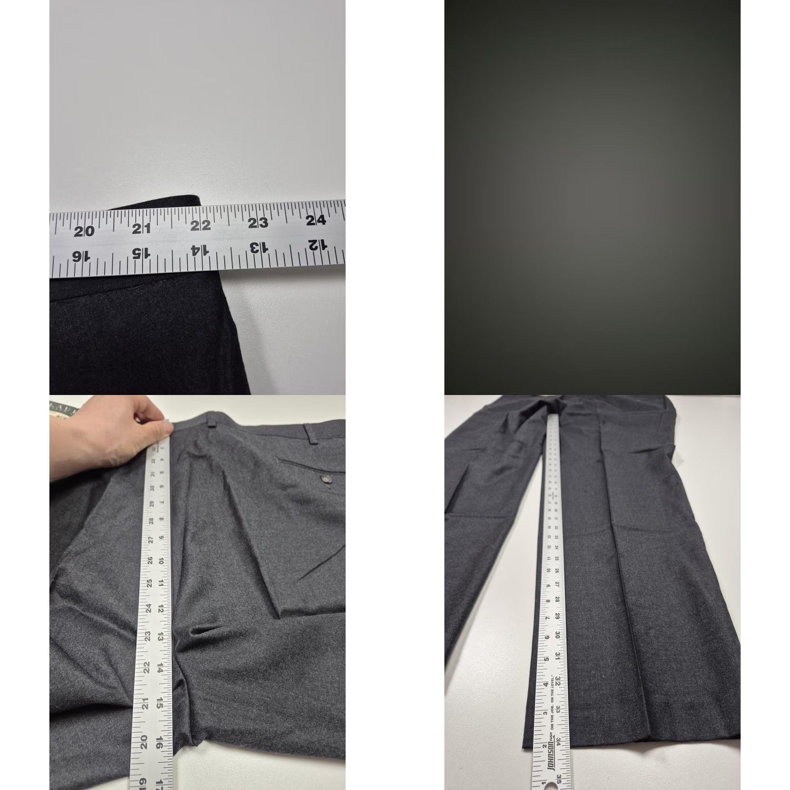 Ralph Lauren VINTAGE Lauren Ralph Lauren Dress Pants Mens 44x34 Wool Pleated Classic Fit NWT Gray/Wool Dress Pants Mens 44 Size US 44 / EU 60 - 8 Thumbnail