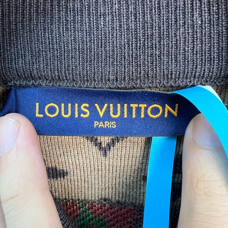 Louis Vuitton Louis Vuitton Knitted jacket with classic logo jacket 2502- Size US M / EU 48-50 / 2 - 4 Thumbnail