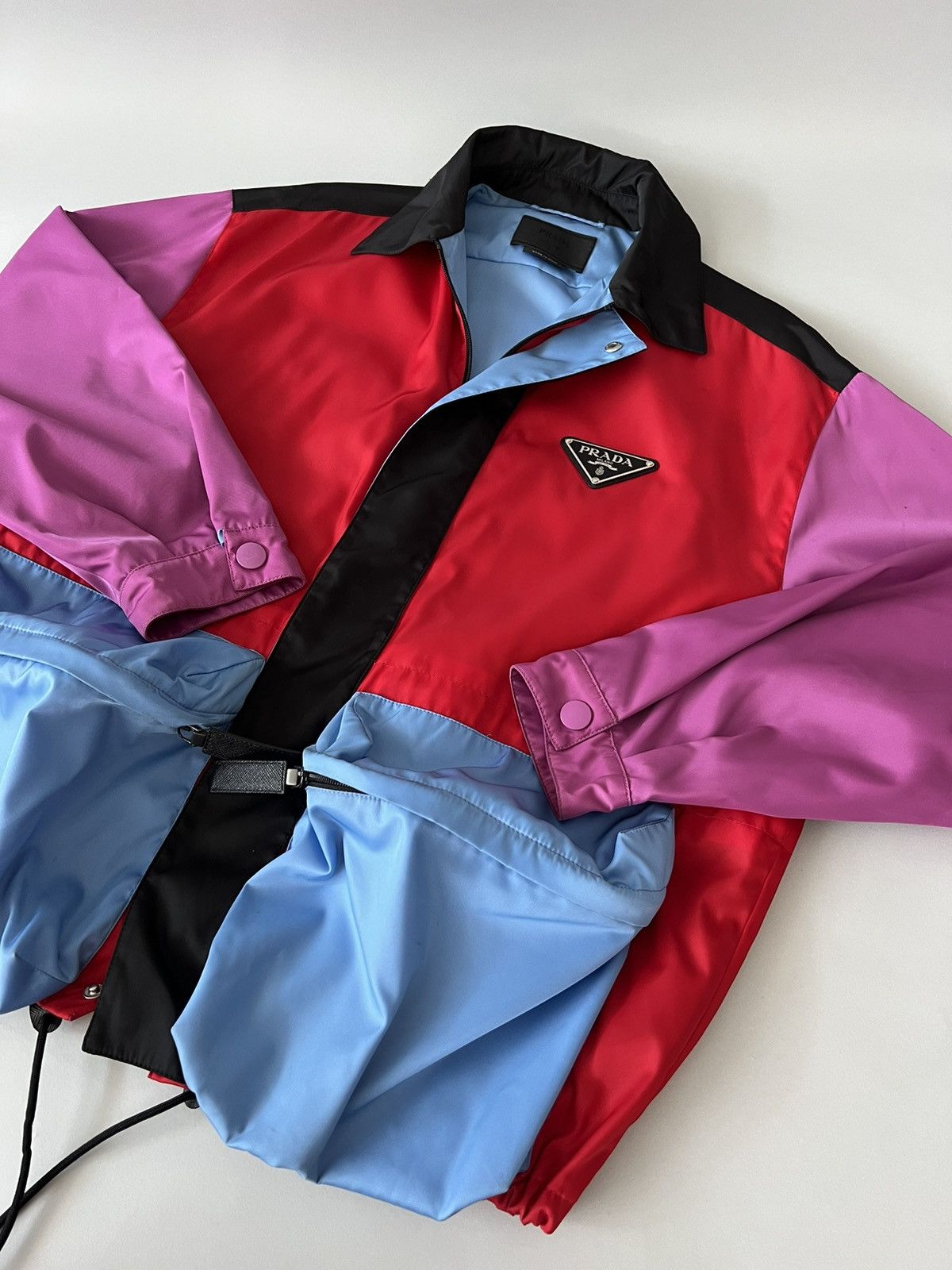 Prada Prada Nylon Colorblock Jacket Size US S / EU 44-46 / 1 - 6 Thumbnail