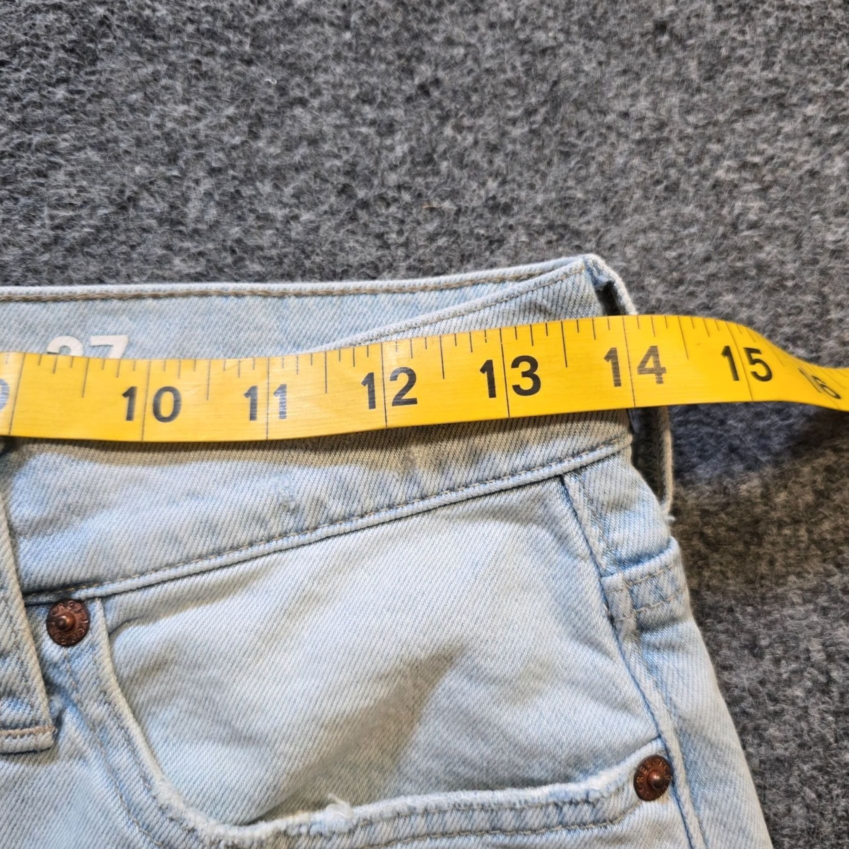 J.Crew J.CREW Jeans Womens Size 27 Blue Wide Leg Denim Pockets Raw Hem Preppy Capsule Shirt? Size 27" / US 4 / IT 40 - 6 Thumbnail