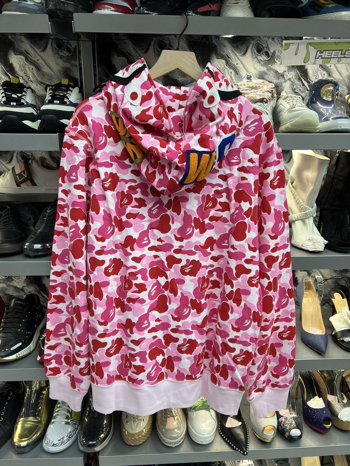 Bape Bape Pink ABC Camo Shark Fullzip Hoodje Size US XXL / EU 58 / 5 - 2 Thumbnail
