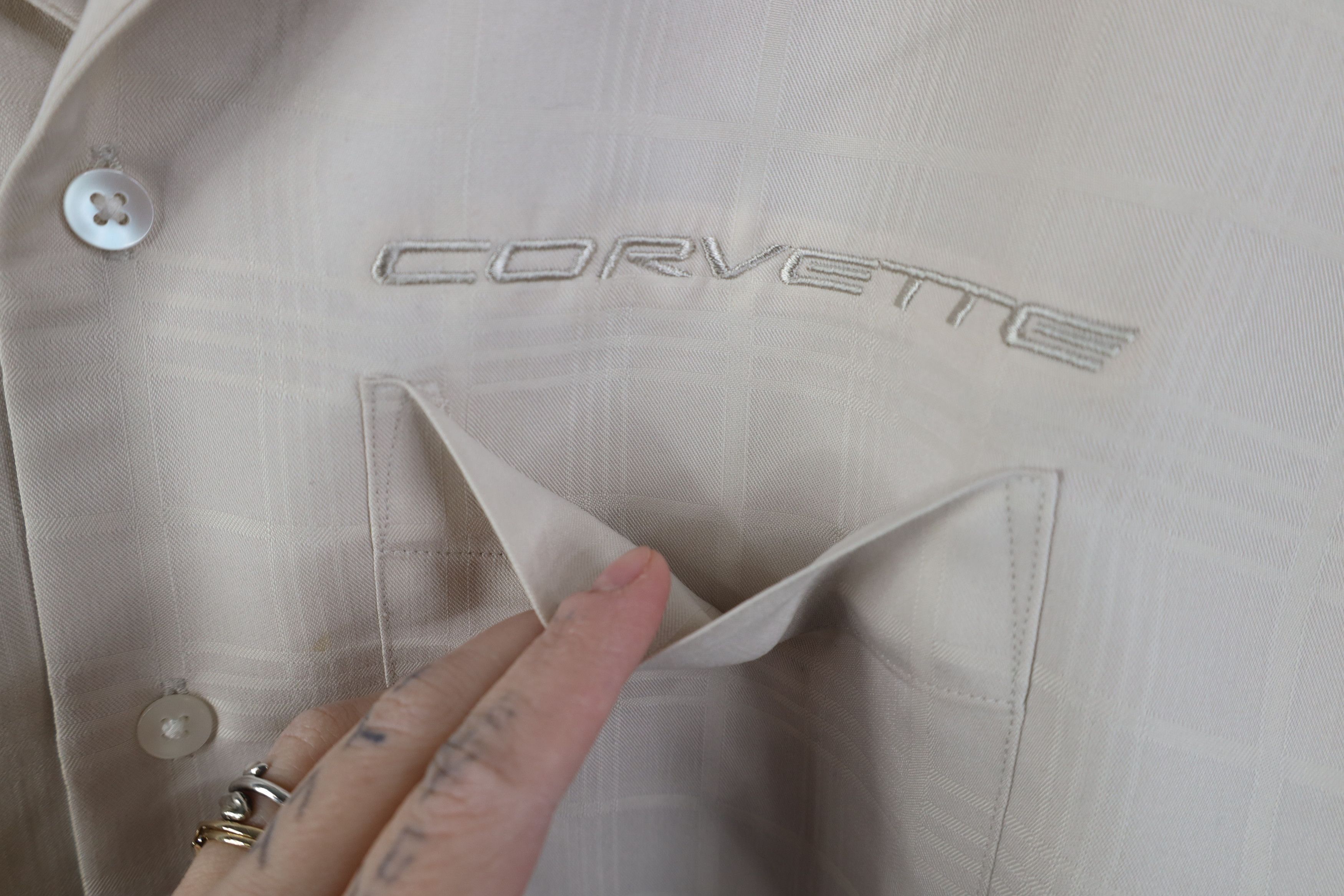 Vintage Vintage 90s Y2K Corvette Racing Short Sleeve Button Shirt Size US M / EU 48-50 / 2 - 5 Thumbnail
