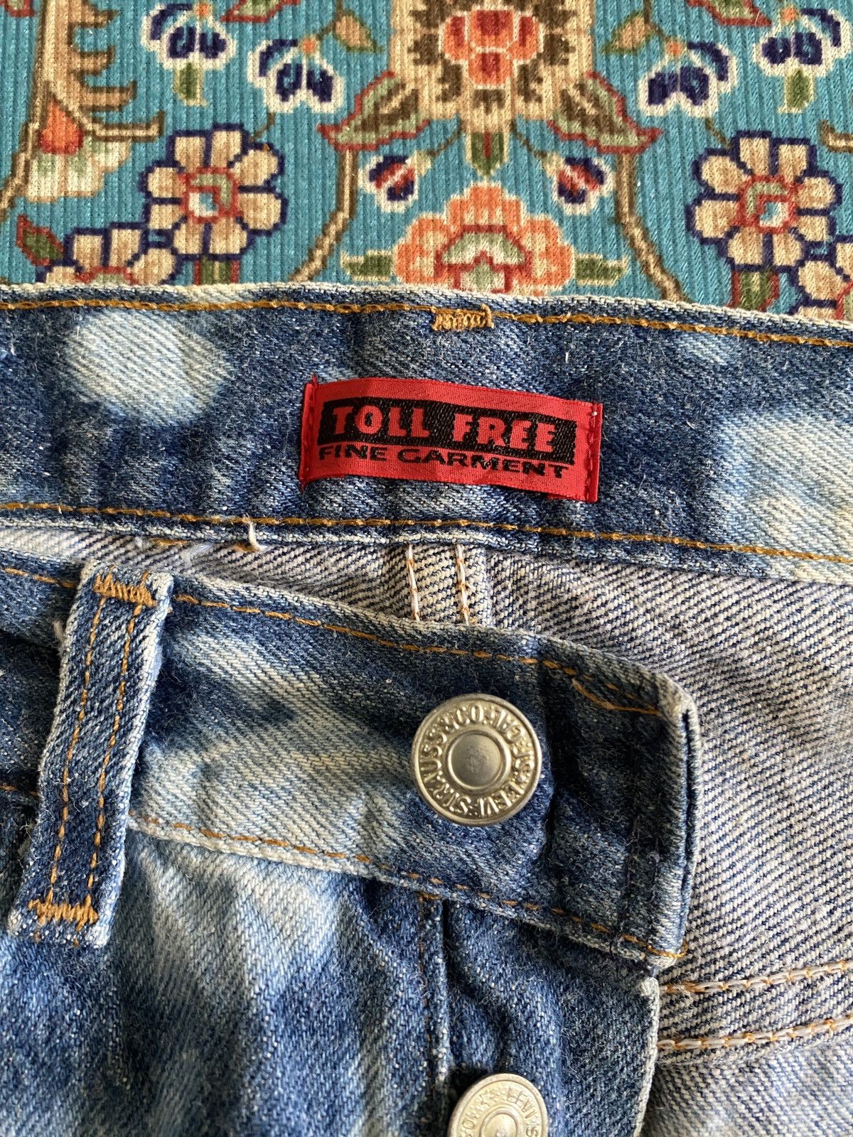 Japanese Brand × Levi's × Levi's Vintage Clothing Vintage Levi’s X Fine Garment Toll Free Remake Jeans Size US 30 / EU 46 - 13 Thumbnail