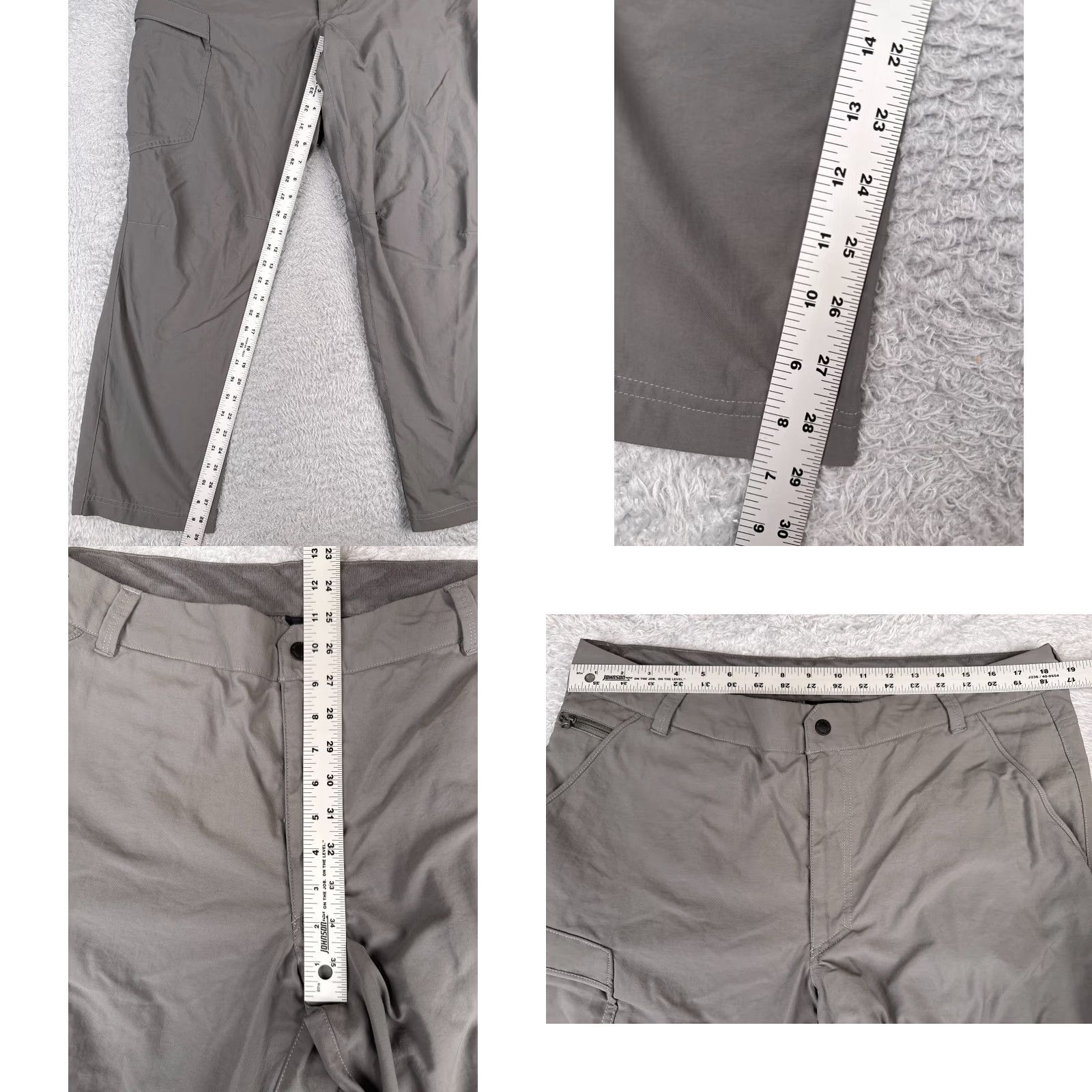 Berghaus Berghaus Pants Men's 38 Gray Straight Leg Nylon Hiking Activewear 38x30 Size US 38 / EU 54 - 8 Thumbnail